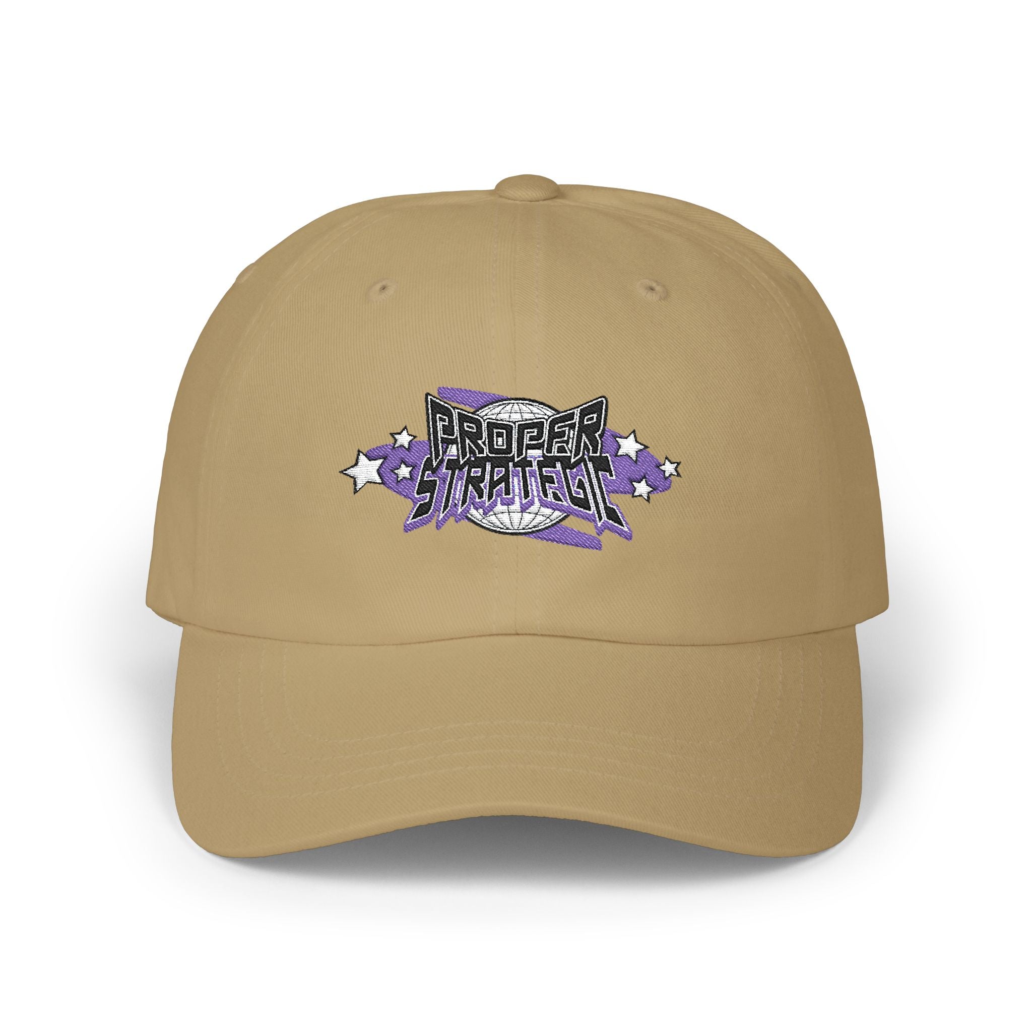 — Purple Floral ‘Strategic’ Embroidered Hat