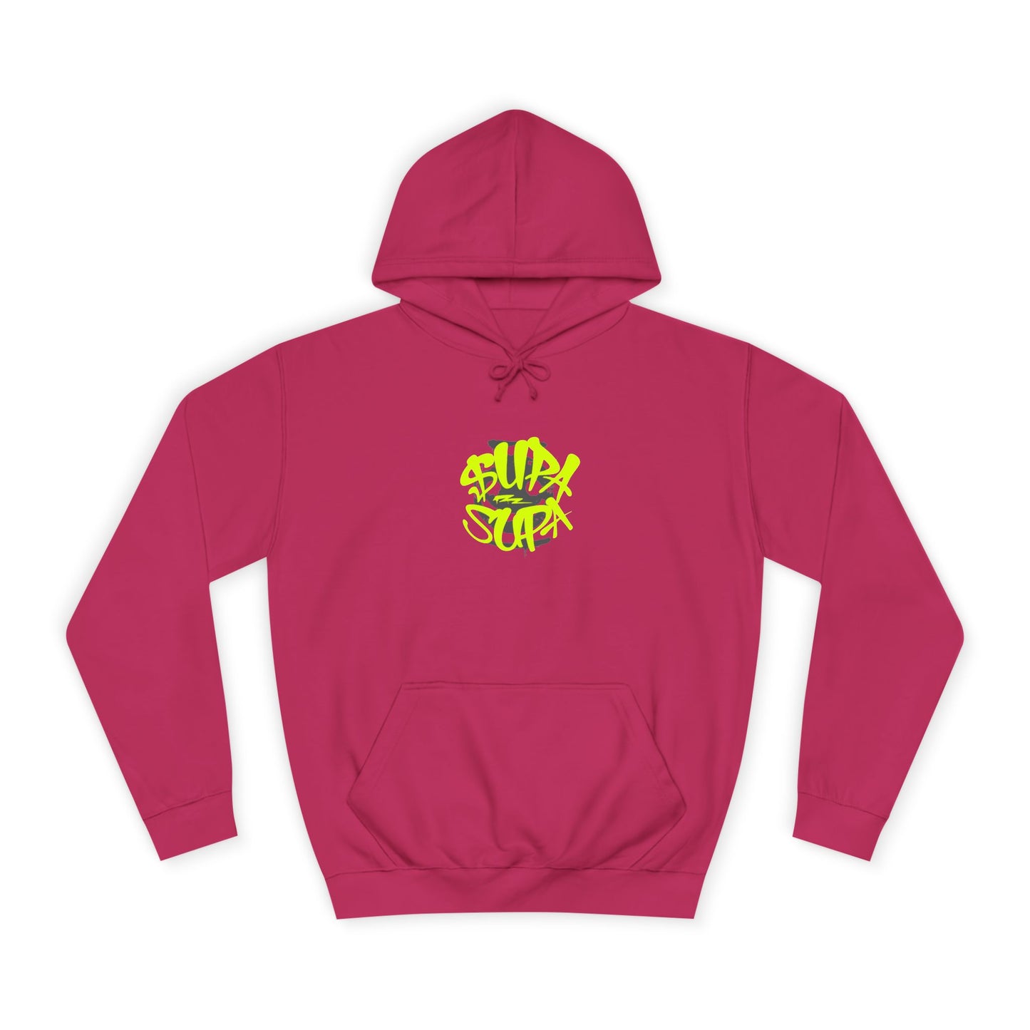 Trendy Unisex Supa Supa Hoodie, Casual Streetwear, Gift for Any one, Urban Fashion, Bright Graphic Design