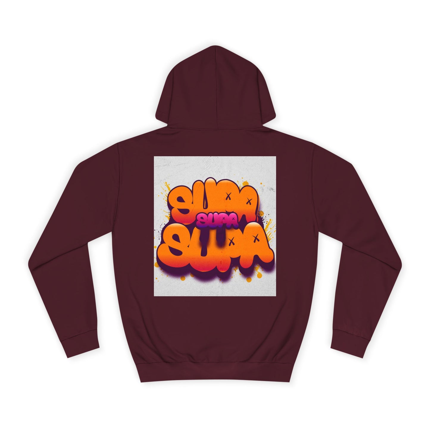 Vibrant Unisex Supa Supa Hoodie with Graffiti Design, Streetwear, Casual Wear, Gift, Fall Fashion, Trendy Spirit