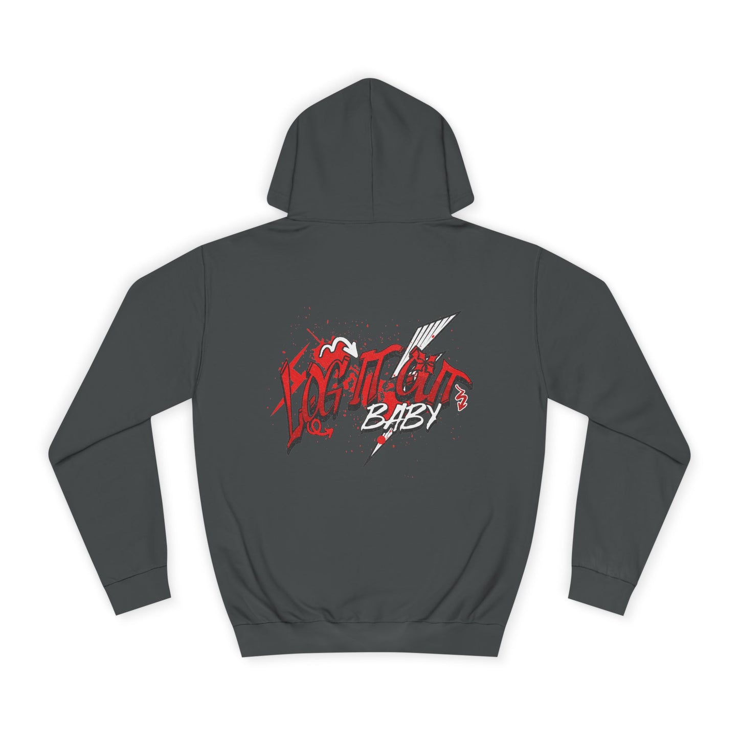 Trendy Log it out Hoodie, Graphic Sweatshirt, Unisex Casual Wear, Stylish Streetwear, Great for Gift Giving