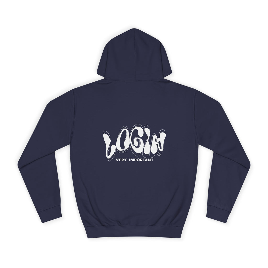 Cool College Unisex Hoodie - LOGIN, Apparel, Funny Hoodie, Gift, Cozy Wear,Trendy Fashion