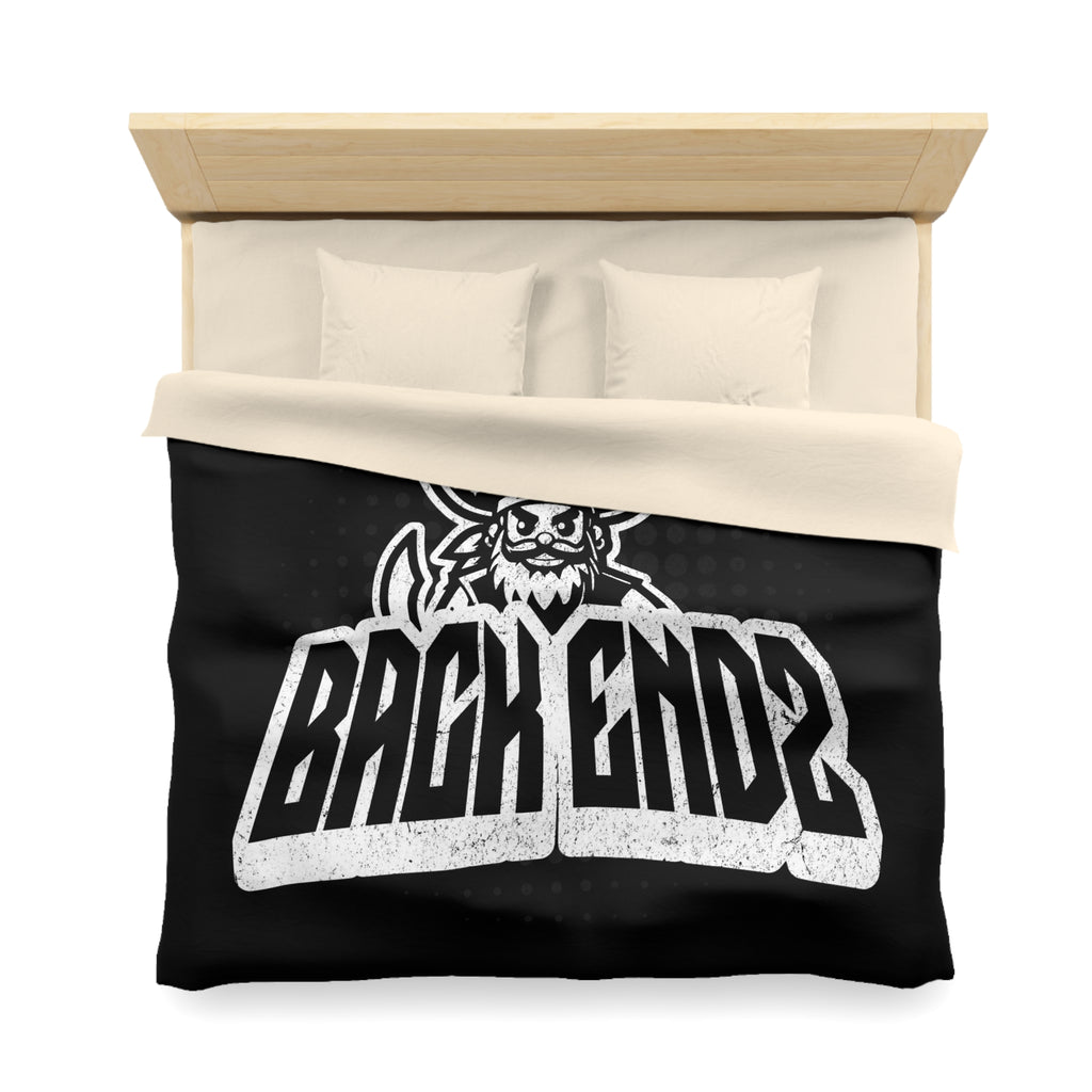 Pirate Skull 'Back Endz' Microfiber Duvet Cover — Bold Gamer / Tech Skull Bedding