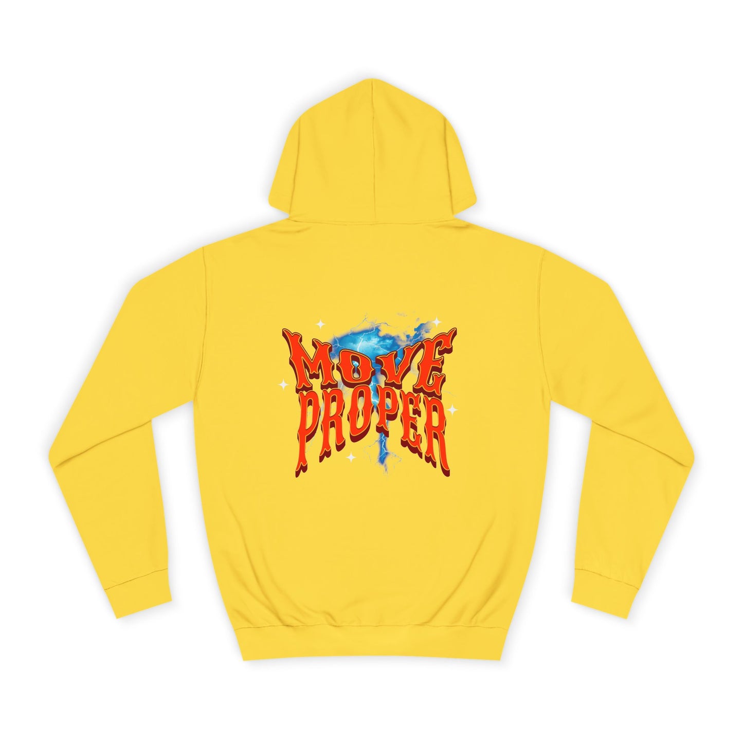 Unisex Hoodie - Move Proper Graphic, Trendy Casual Wear
