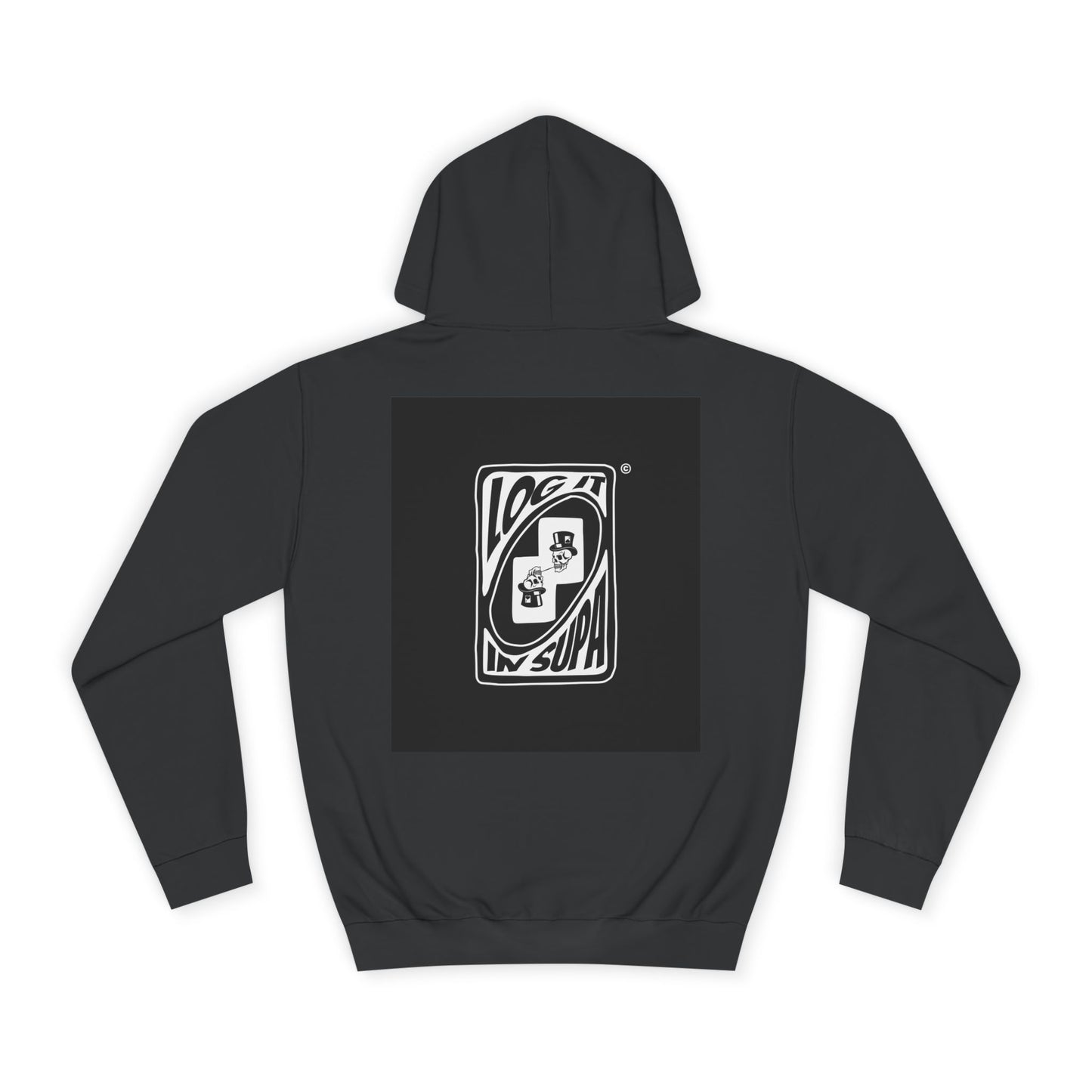 Unisex Log it in Hoodie with Unique Graphic Design, Ideal for Custom Wear, Gifts for Graduates, Cool Streetwear