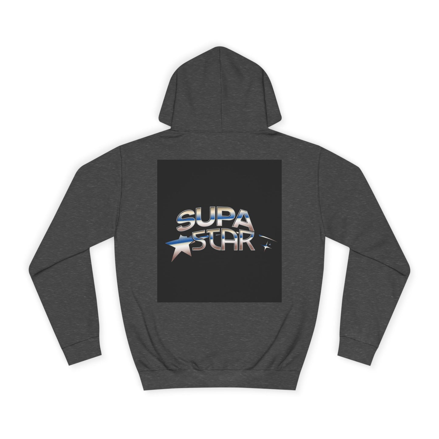 Supa Star Unisex Hoodie | Trendy Custom Apparel, Casual Wear, Star Graphic Hoodie, Adjustable Hooded Sweatshirt, Gift