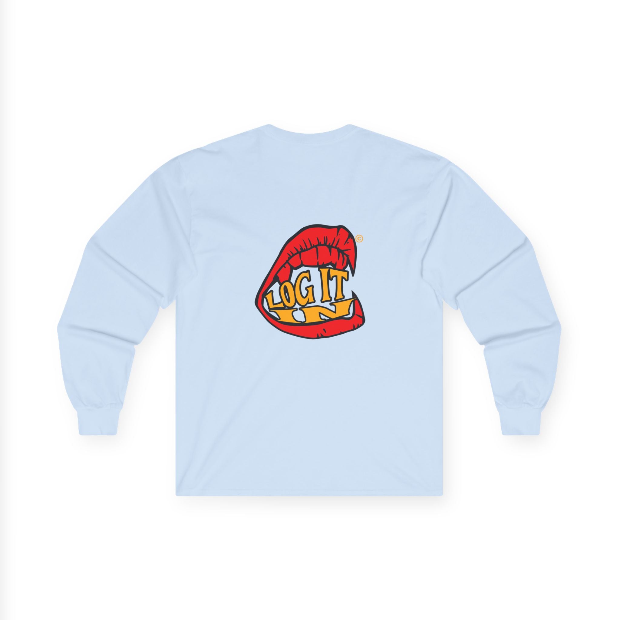 "Log It in" Graphic Long Sleeve Tee