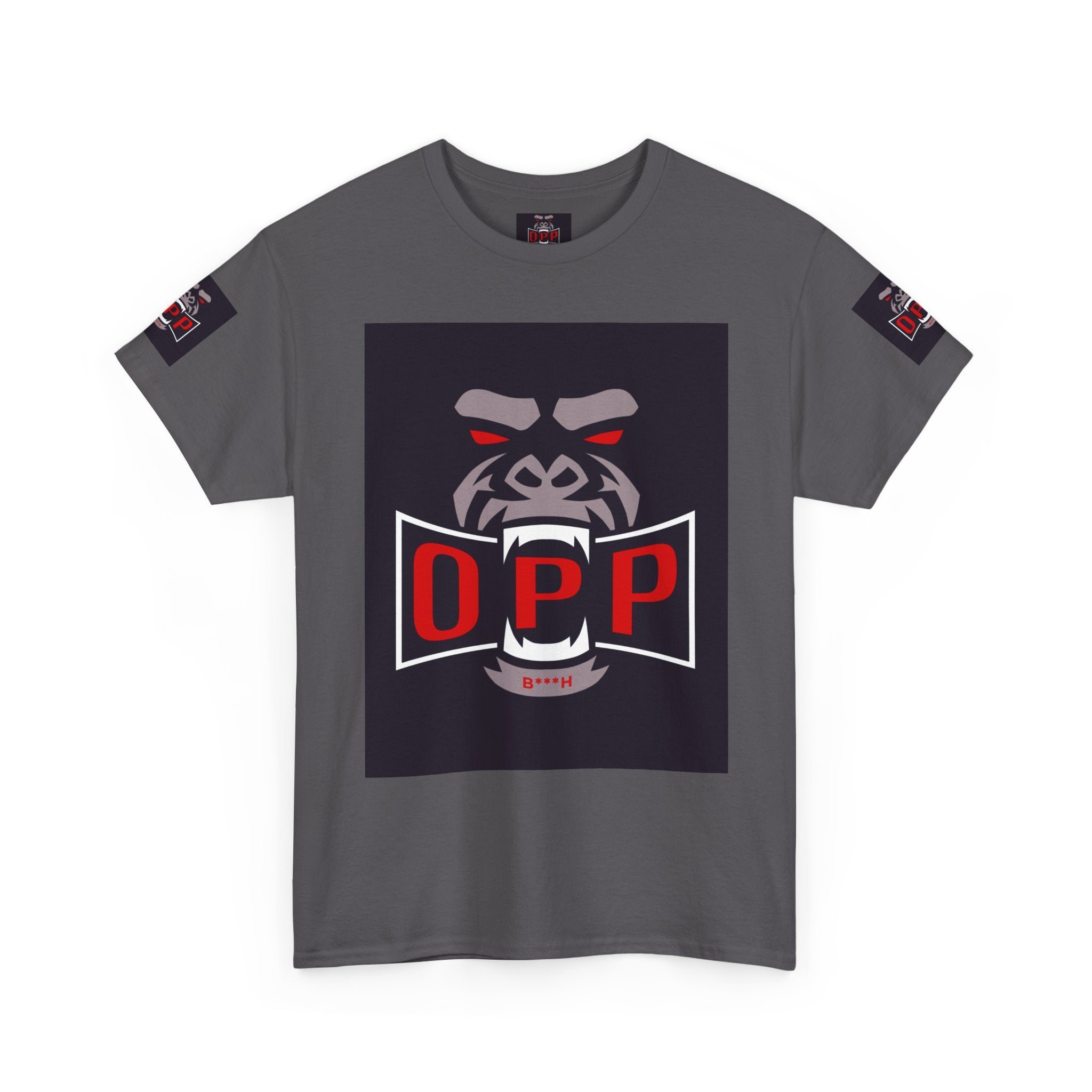 Gorilla OPP Graphic Tee — Bold Red & Black Urban Streetwear Shirt
