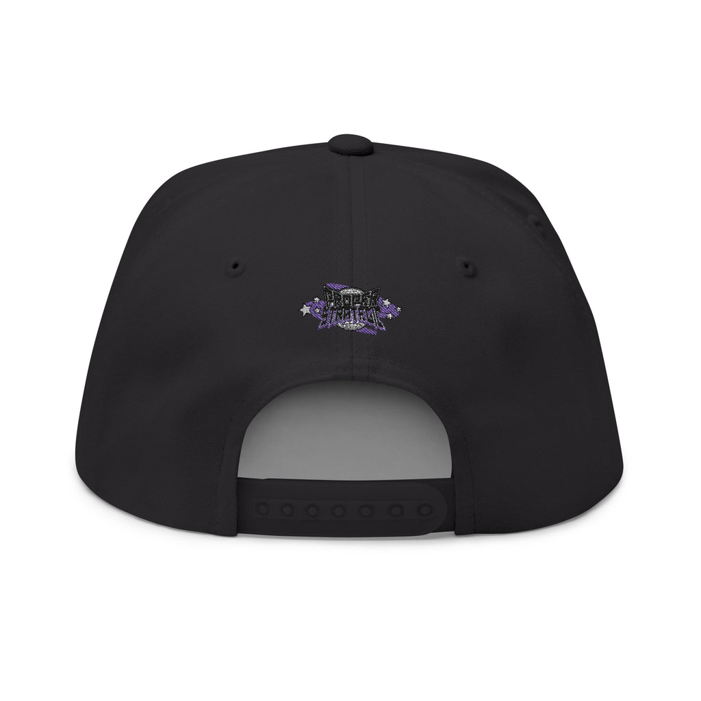 Embroidered 'Strategic' Flat Bill Cap — Retro Streetwear Snapback