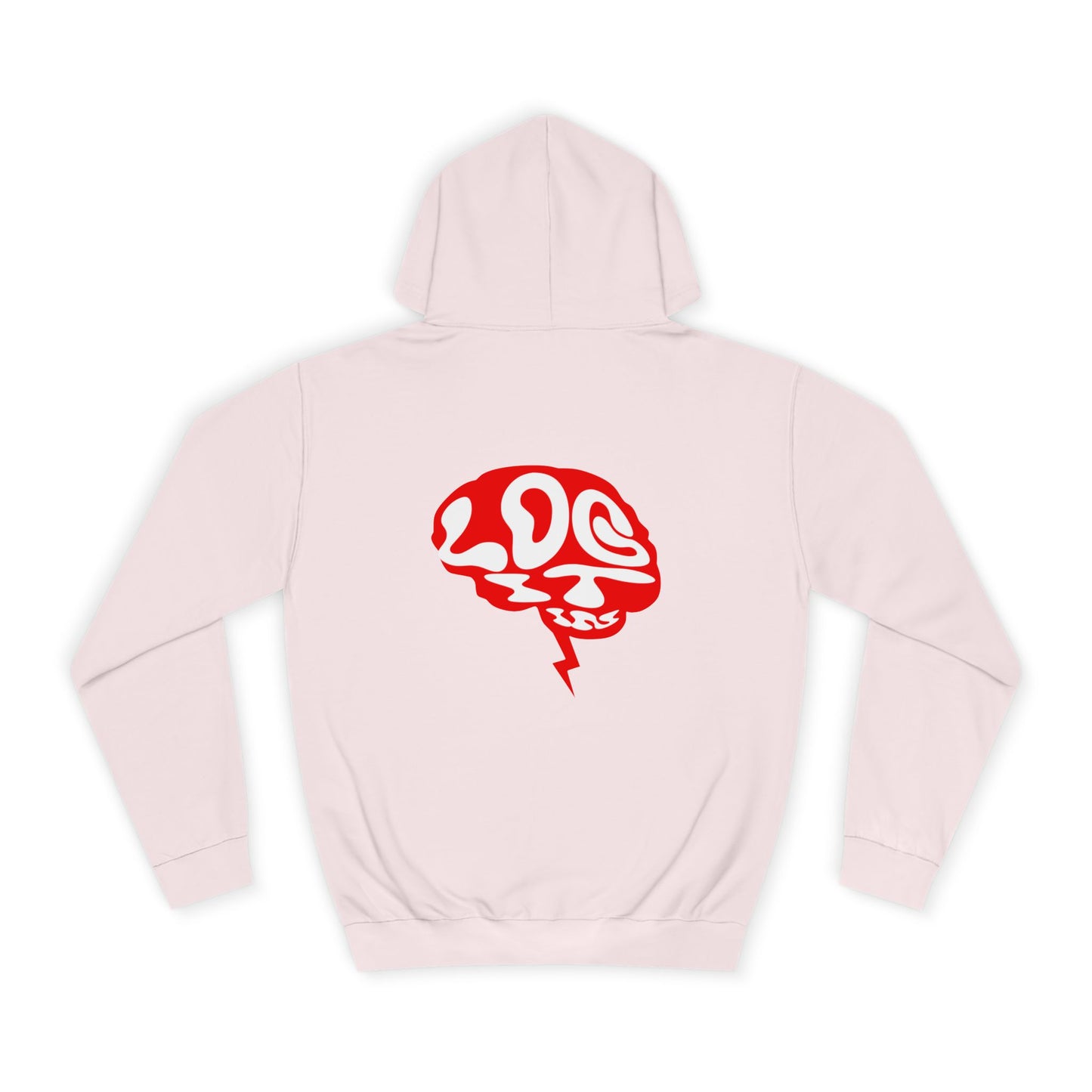 Unisex Log it in Hoodie with Unique Brain Design, Casual Wear, Trendy Apparel, Festive Occasions, Graphic Hoodie