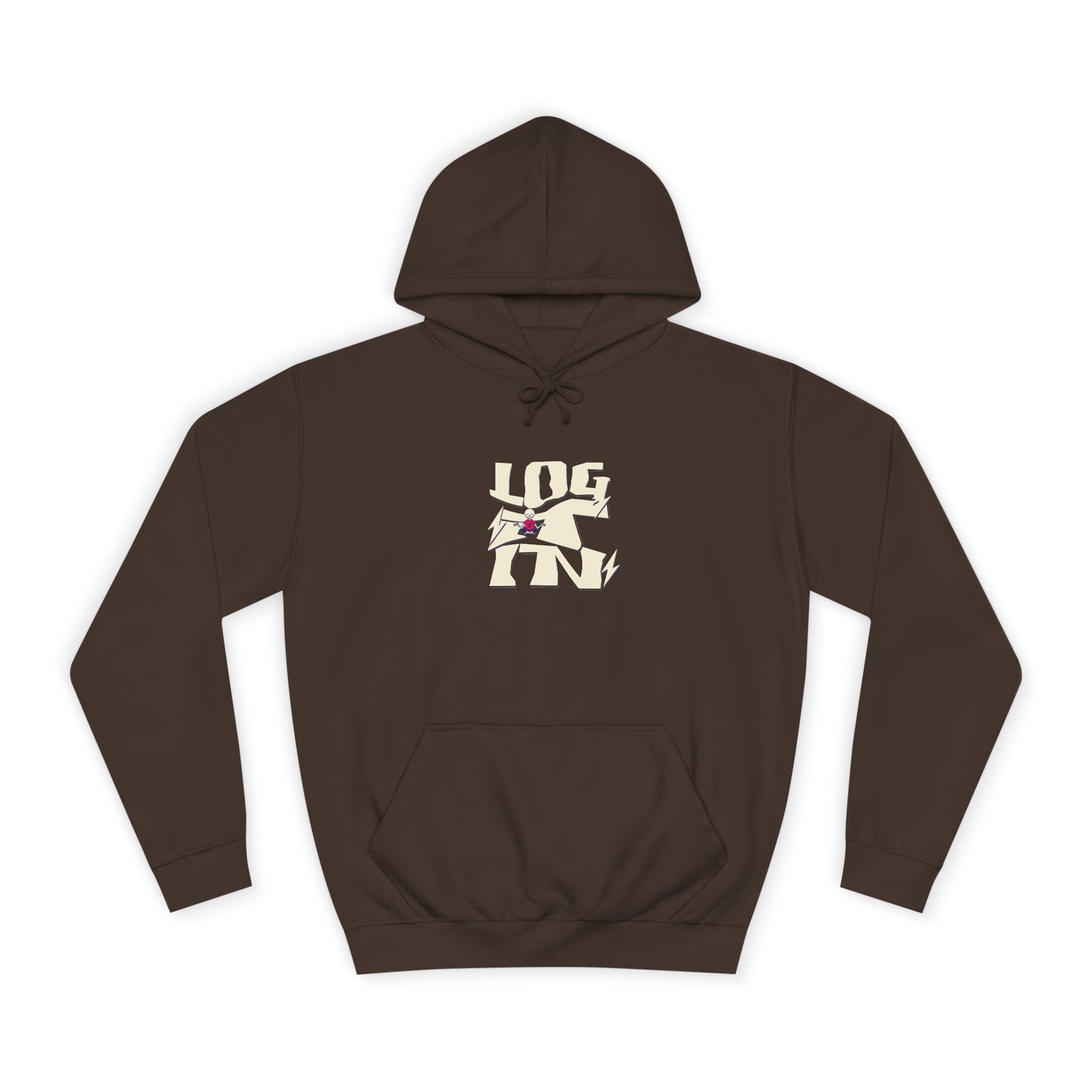 Cozy Unisex Log it in Hoodie - Floral Design, Ideal Gift, Casual Wear, Spring Wardrobe Essentials