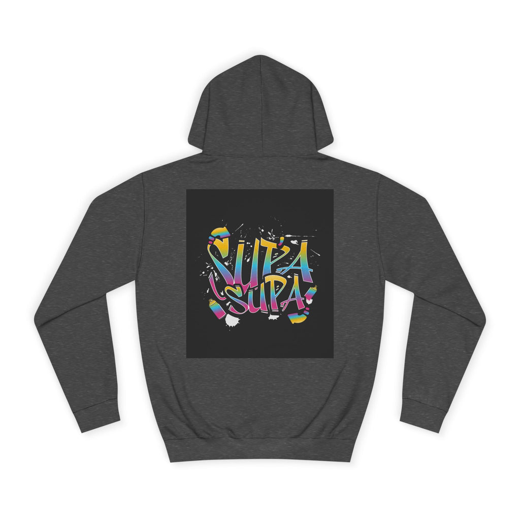 Colorful Unisex Supa Supa Hoodie, Casual Sweatshirt, Vibrant Apparel, Streetwear Hoodie