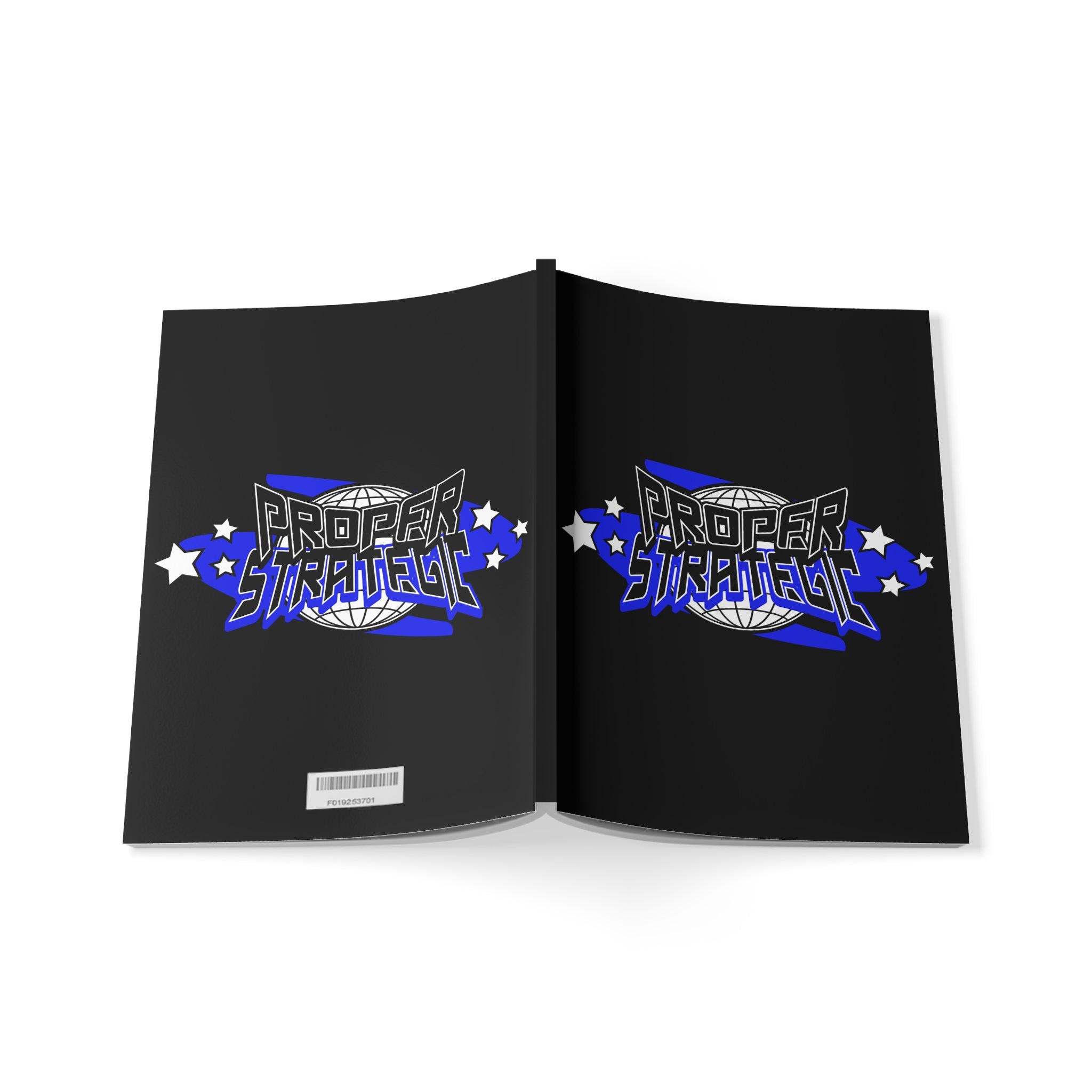 Proper Strategic A5 Notebook — Retro Globe & Stars Softcover Journal