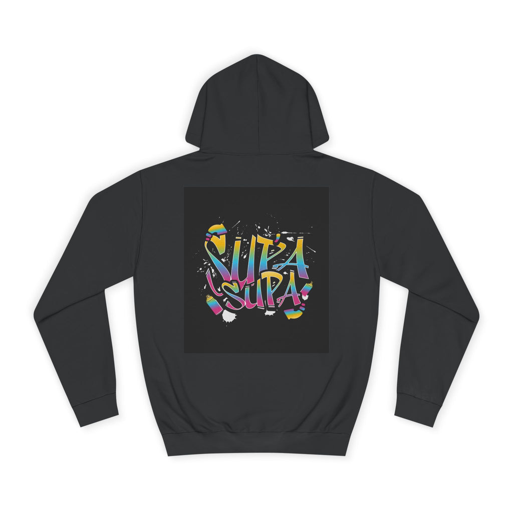 Colorful Unisex Supa Supa Hoodie, Casual Sweatshirt, Vibrant Apparel, Streetwear Hoodie