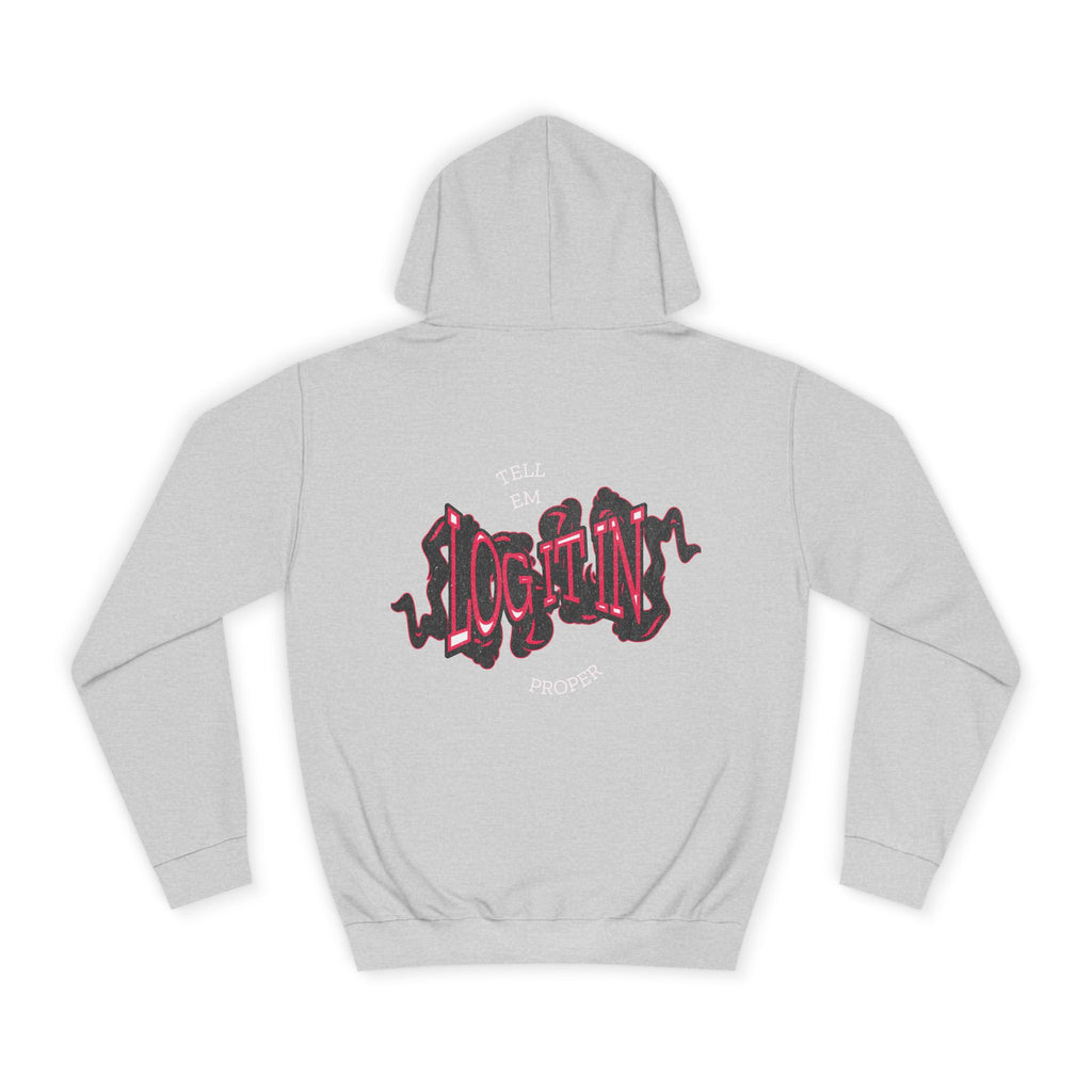 'Log it in'Hoodie for Unisex, Casual Wear, Trendy Apparel, Perfect for Everyday wear, Comfortable Fit