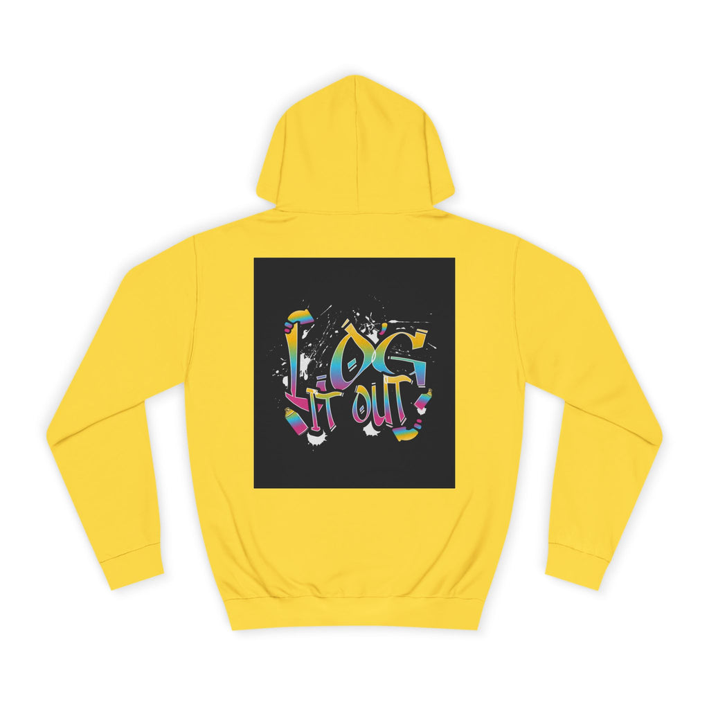 Colorful Unisex log it out Hoodie - Perfect for Students, Casual Wear, Gifts, Relaxed Style, trendy wear