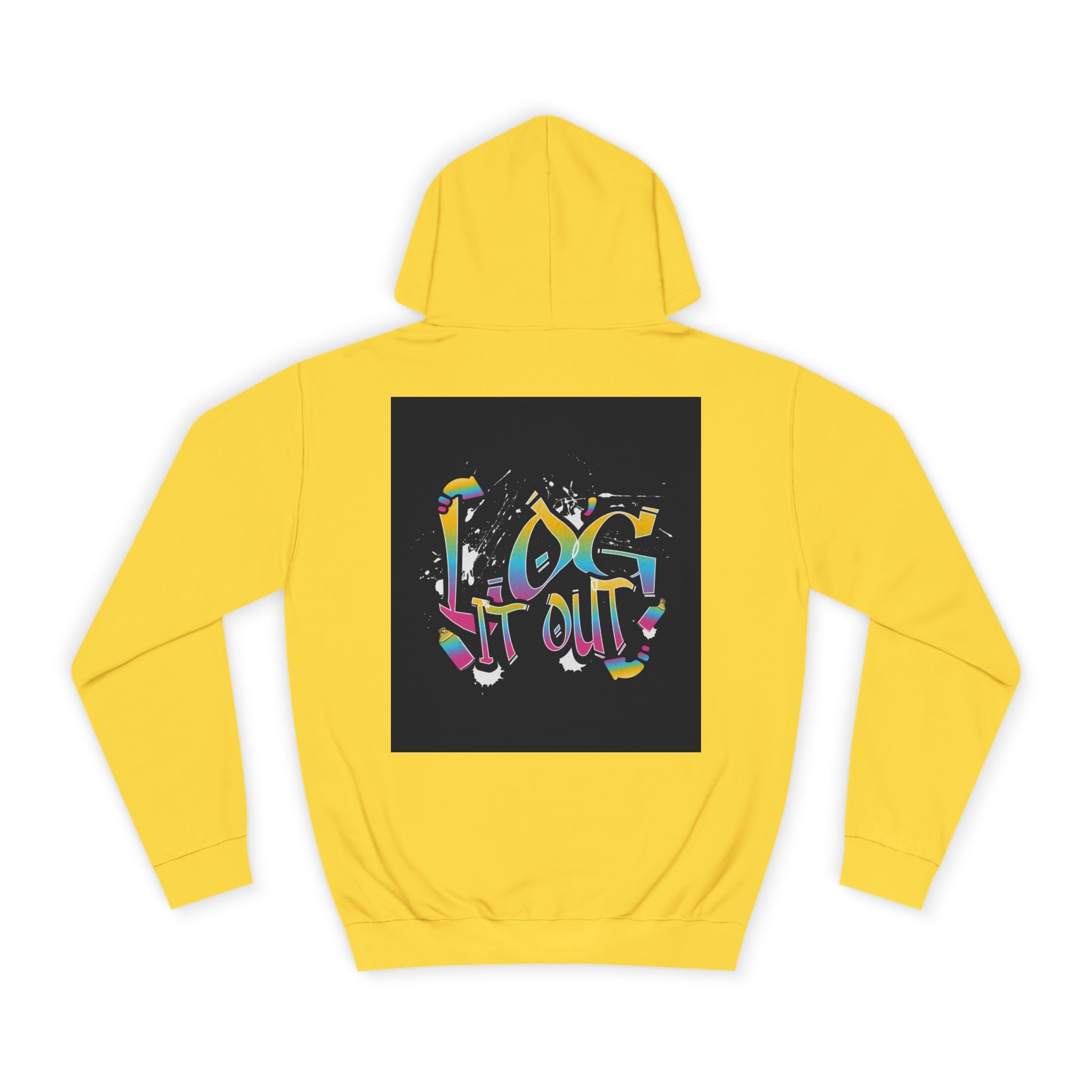 Colorful Unisex log it out Hoodie - Perfect for Students, Casual Wear, Gifts, Relaxed Style, trendy wear