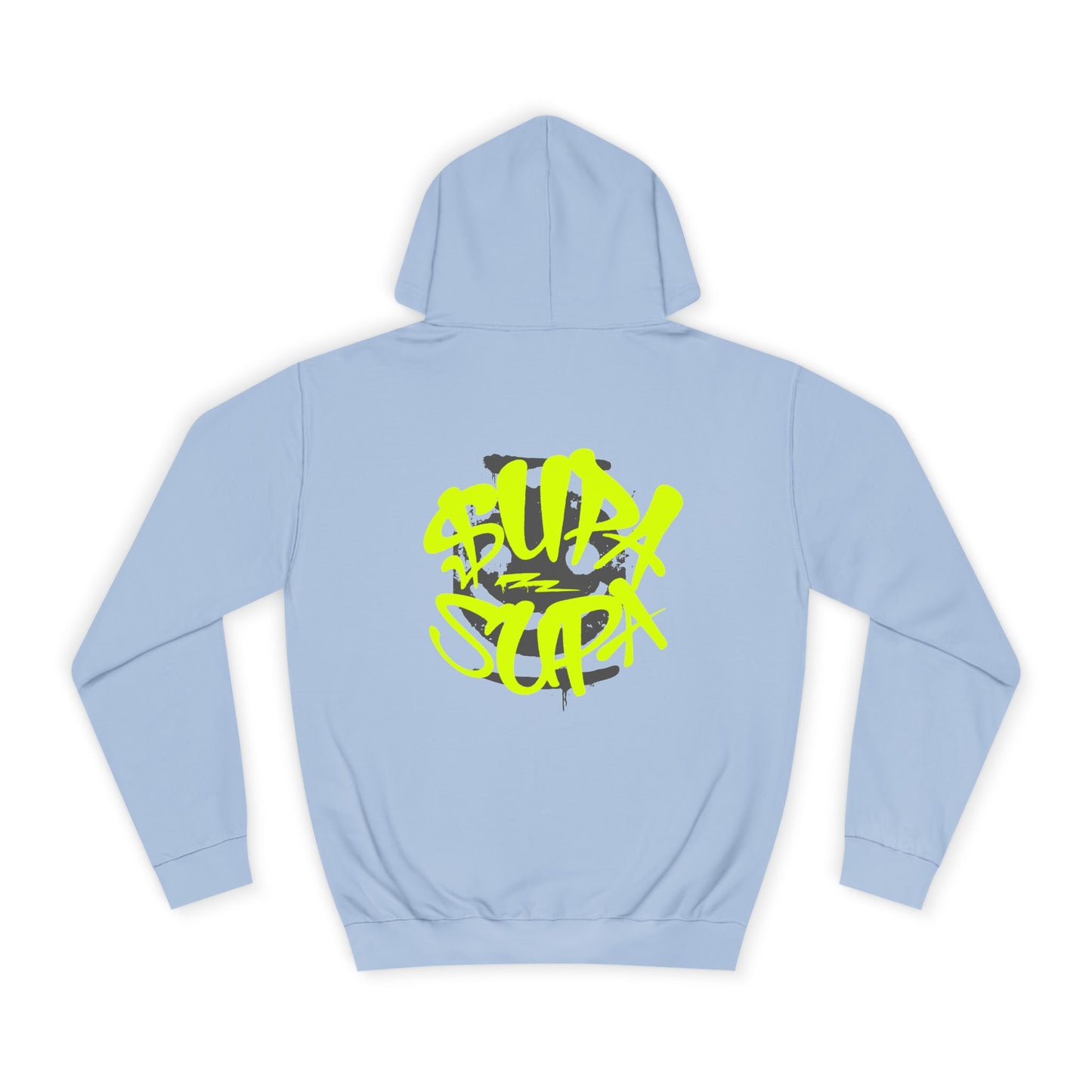 Trendy Unisex Supa Supa Hoodie, Casual Streetwear, Gift for Any one, Urban Fashion, Bright Graphic Design