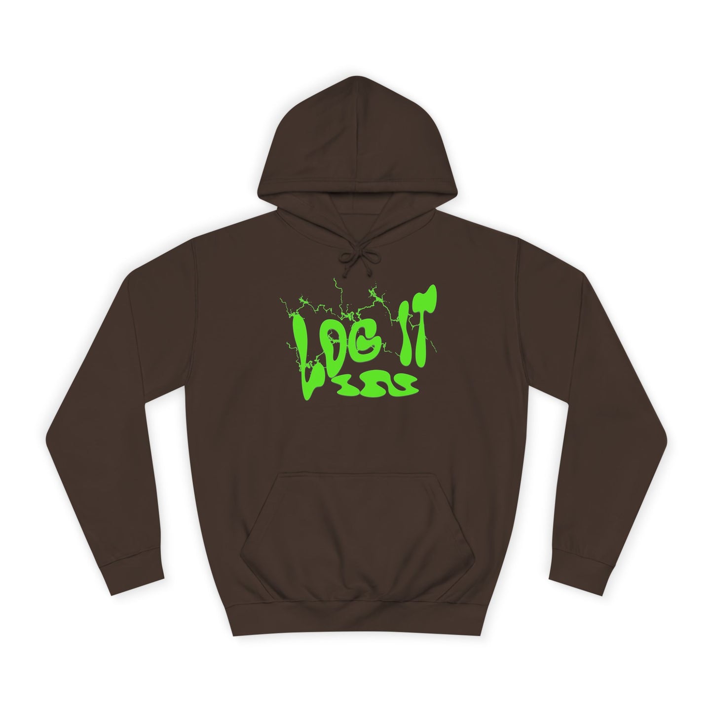 Unisex Hoodie with 'Log It in' Design, Cozy Casual Sweater for Trendy wear, Gift for Comfortable Everyday Wear