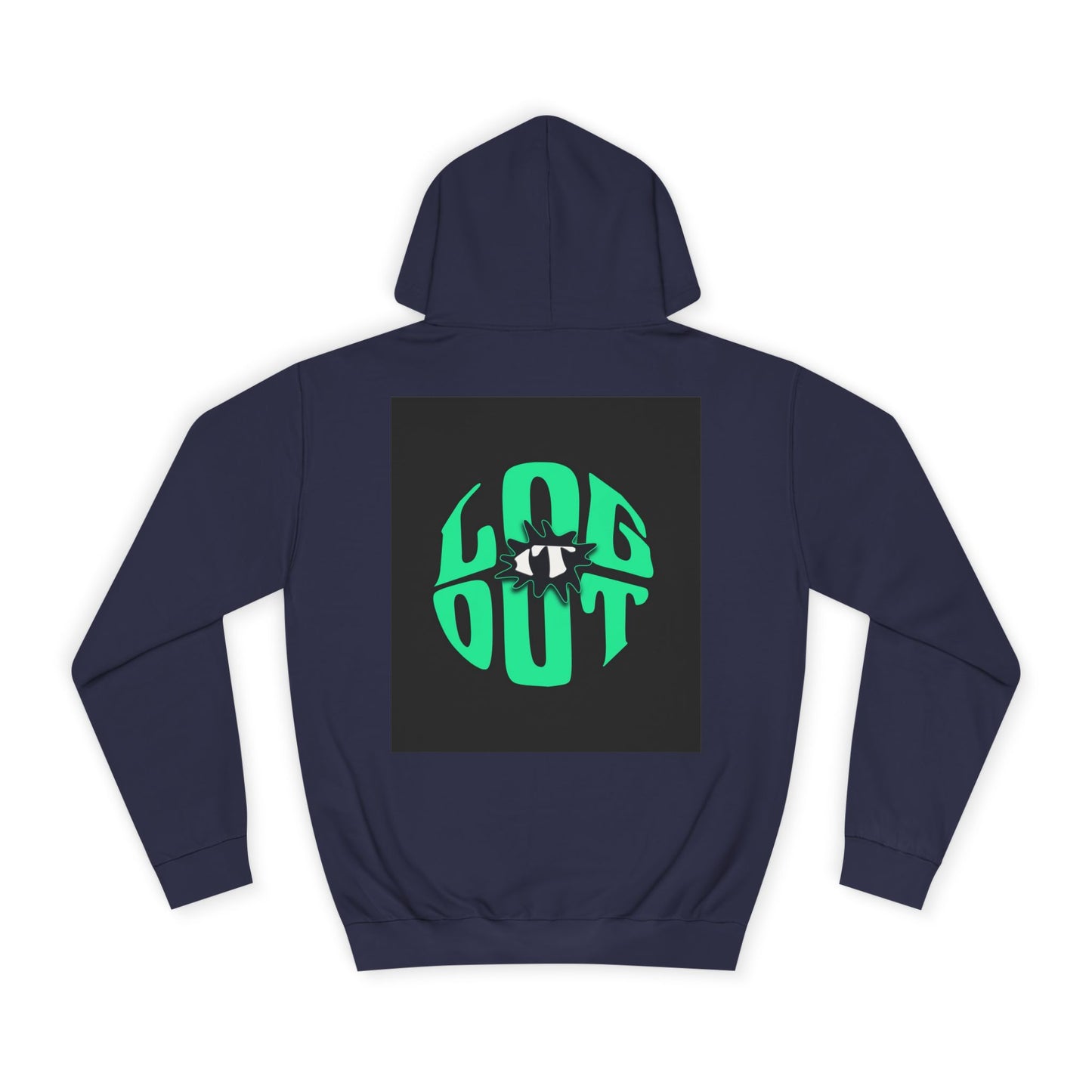 Unisex Hoodie with 'LOG IT OUT' Design, Casual Streetwear, Cool Gift, Cozy Lounge Wear, Perfect for Fall