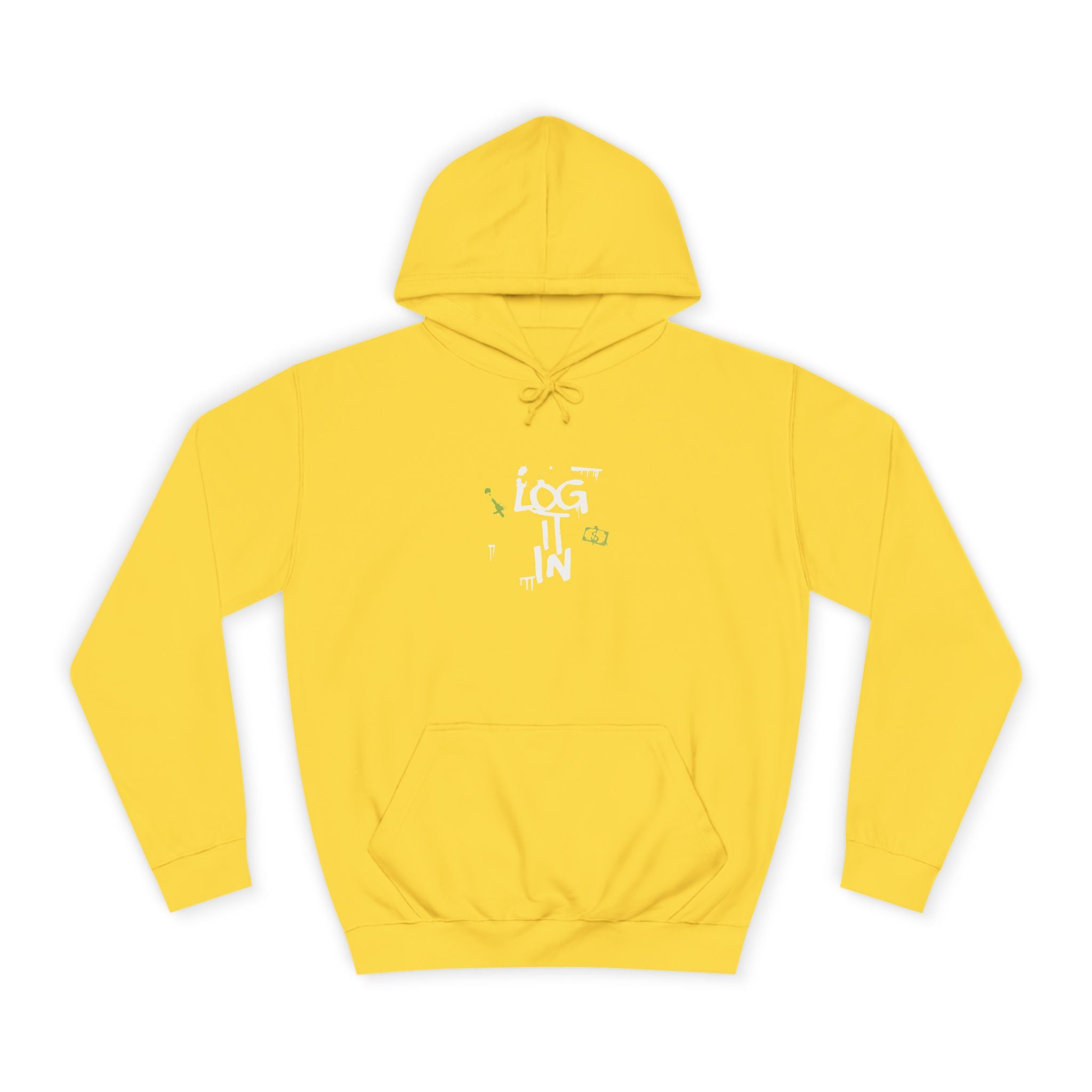 log it in Hoodie — Minimal Vintage Print