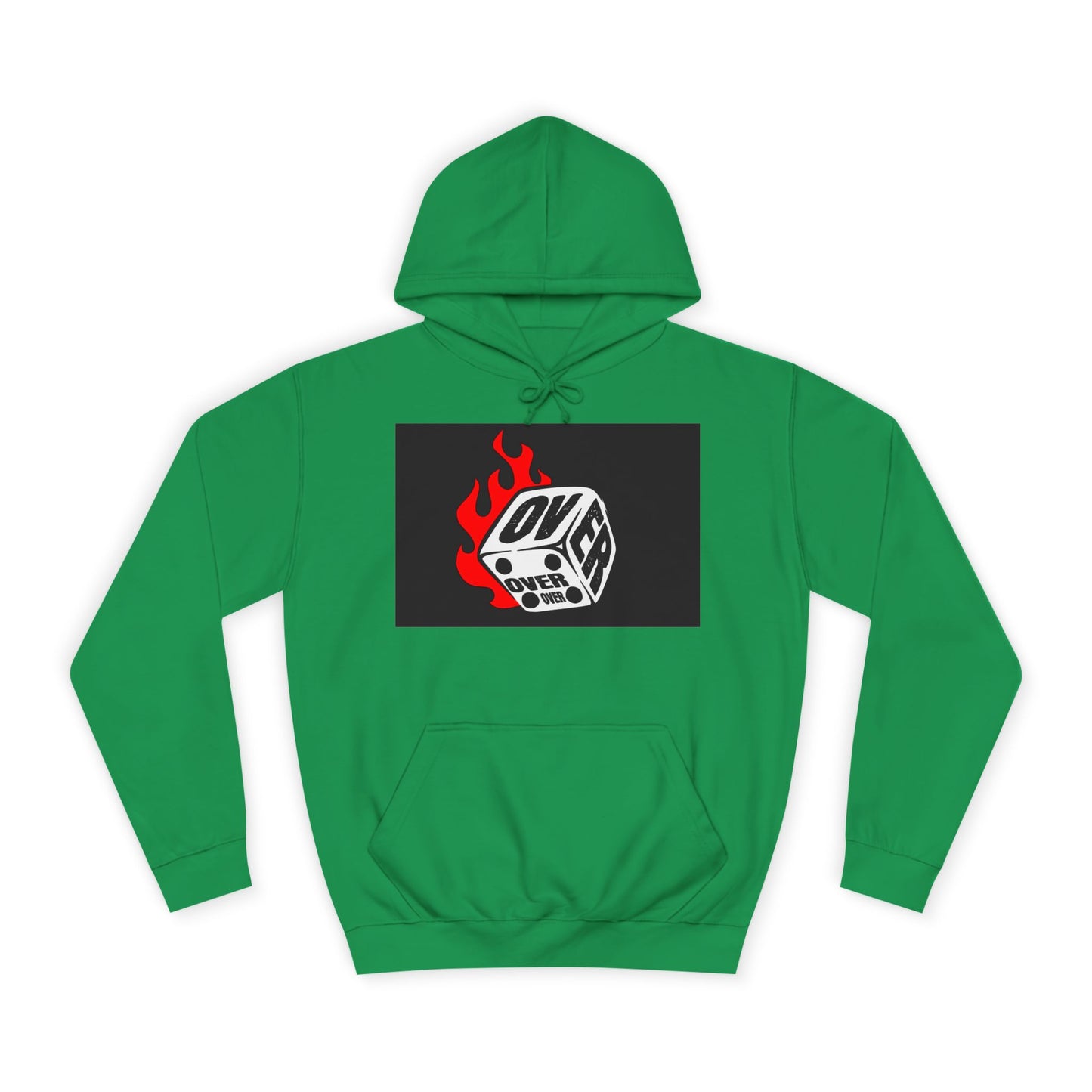 OVER Graphic Hoodie, Oversized Sweatshirt, Trendy Unisex Hoodie, Gift, Casual Layering Top