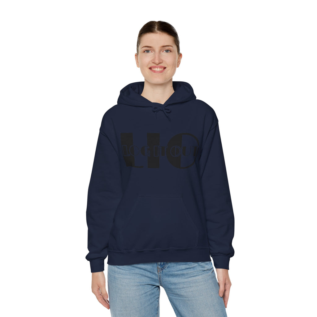 Log it out Unisex Heavy Blend™ Hooded Sweatshirt