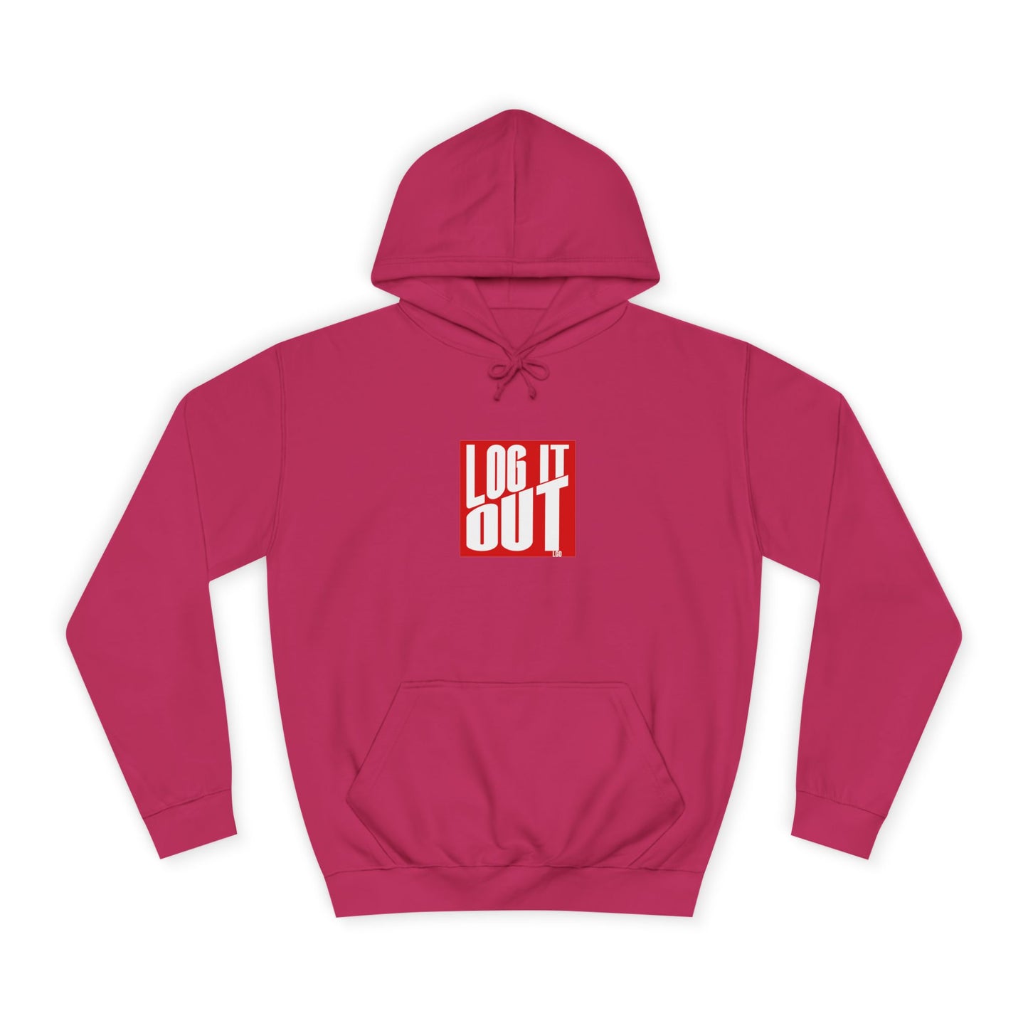 Unisex Hoodie with 'LOG IT OUT' Design for Everyday wear, Gift for Graduates, Relaxed Fit Hoodie,