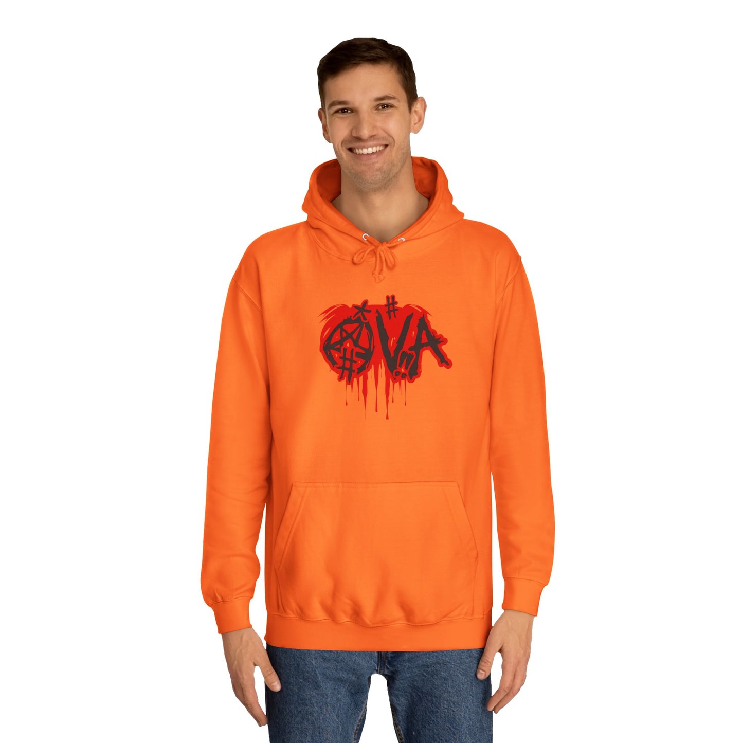 Edgy Unisex Hoodie with Graffiti-Style Print, Urban Streetwear, Apparel, Gift for any body, Casual Fashion