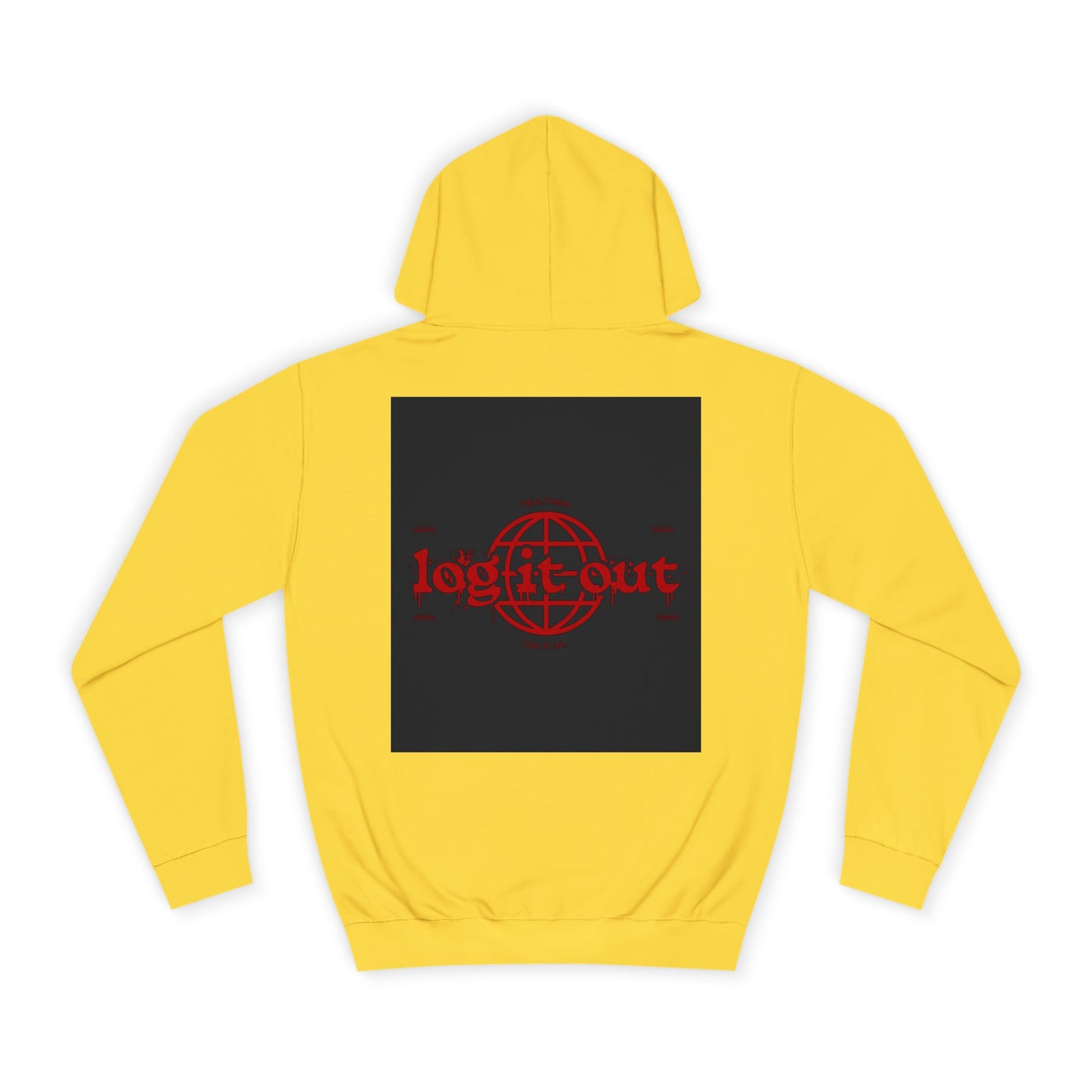 Unisex Log it out Hoodie, Spirit Wear, Casual custom Sweatshirt, Trendy Hoodie, Gift, Cozy Hoodie