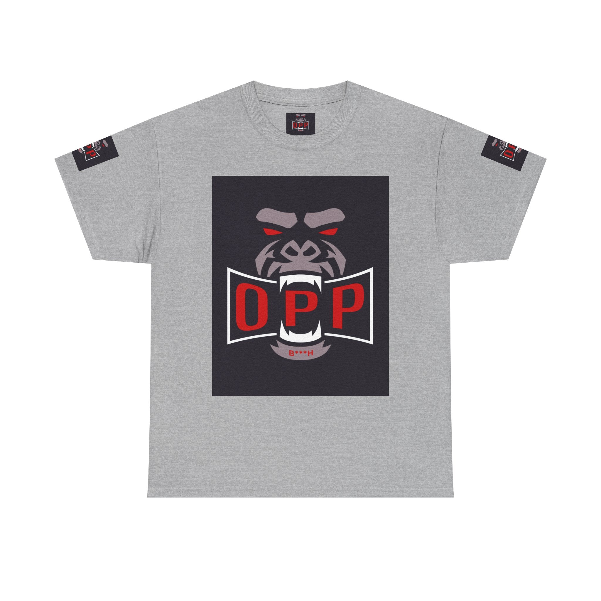 Gorilla OPP Graphic Tee — Bold Red & Black Urban Streetwear Shirt