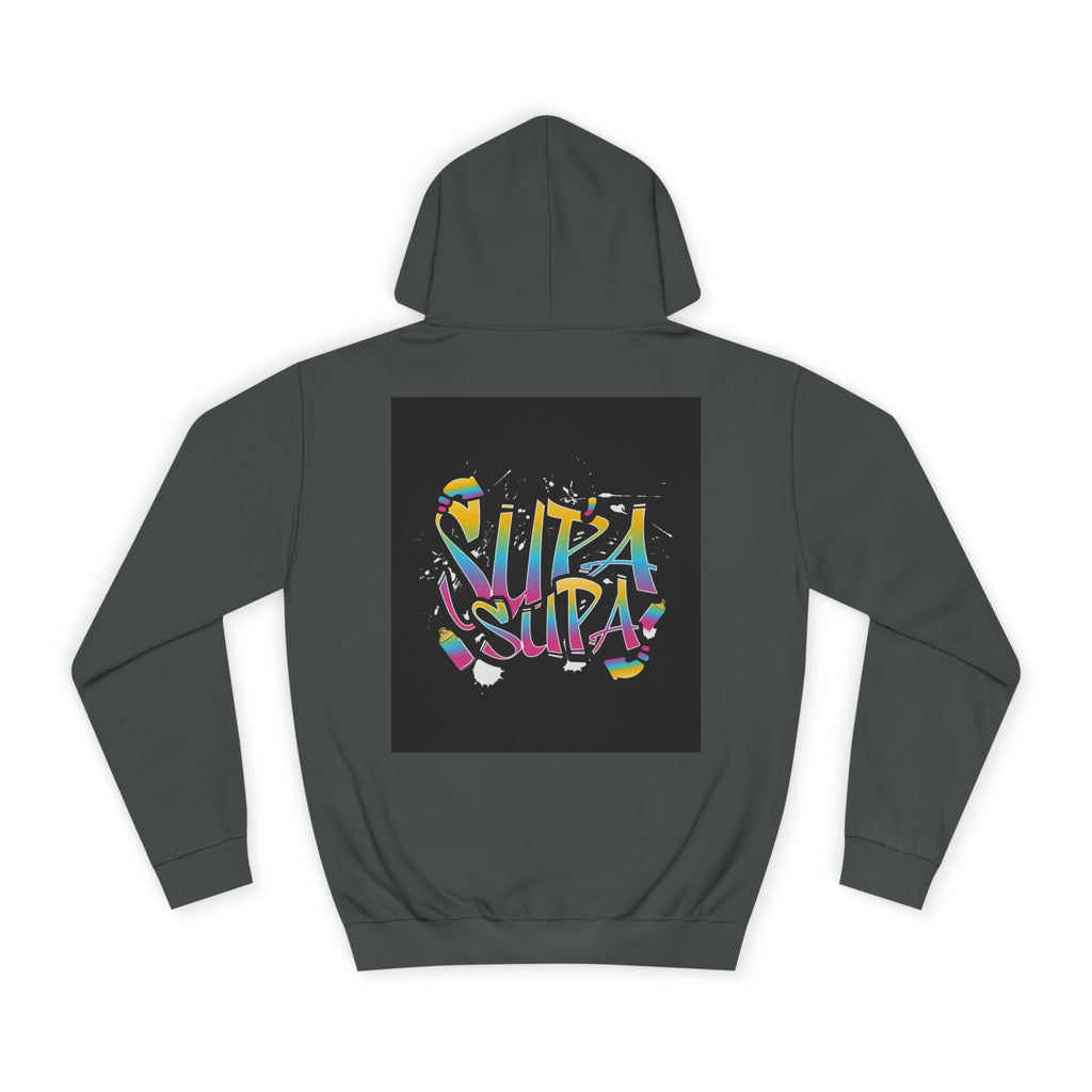 Colorful Unisex Supa Supa Hoodie, Casual Sweatshirt, Vibrant Apparel, Streetwear Hoodie