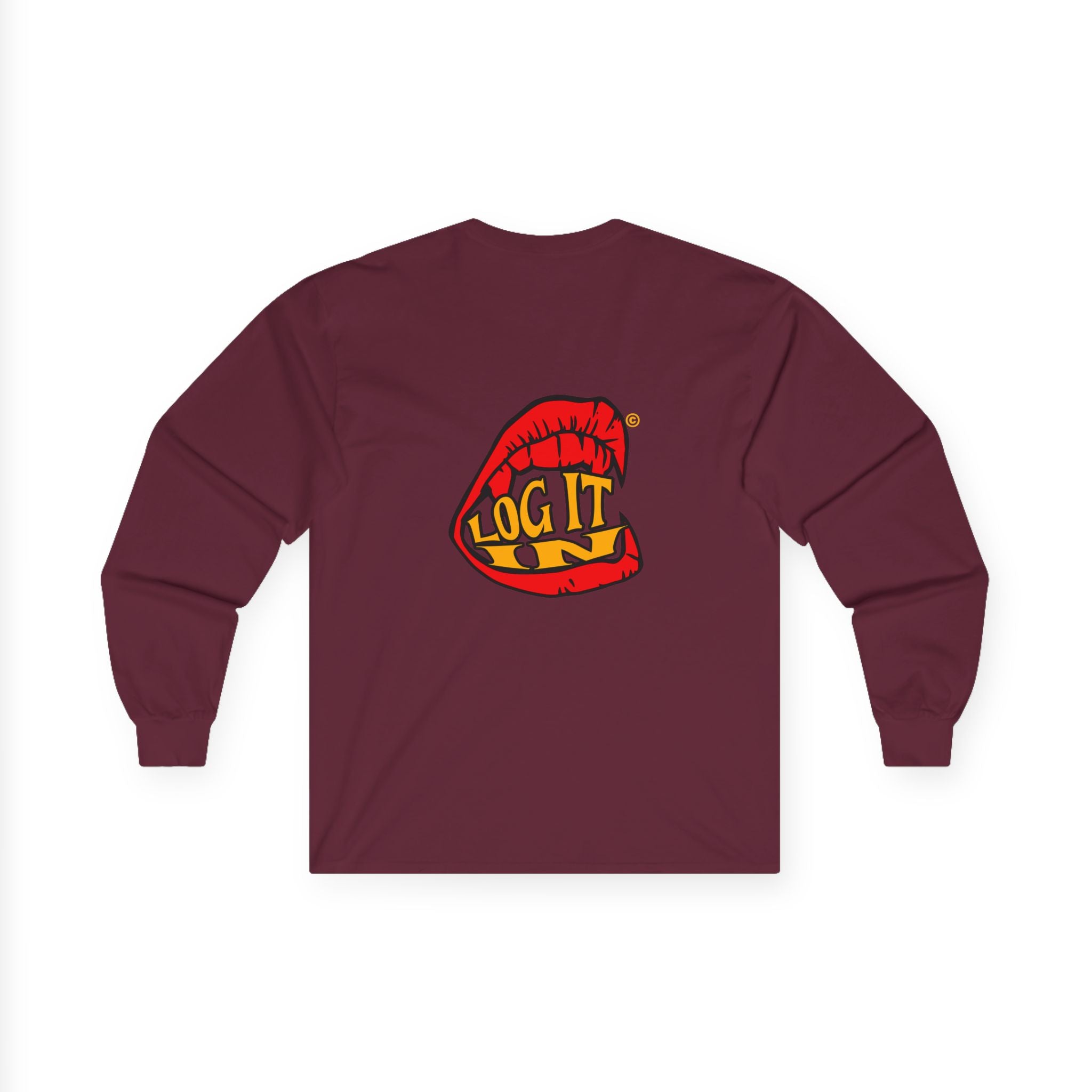 "Log It in" Graphic Long Sleeve Tee