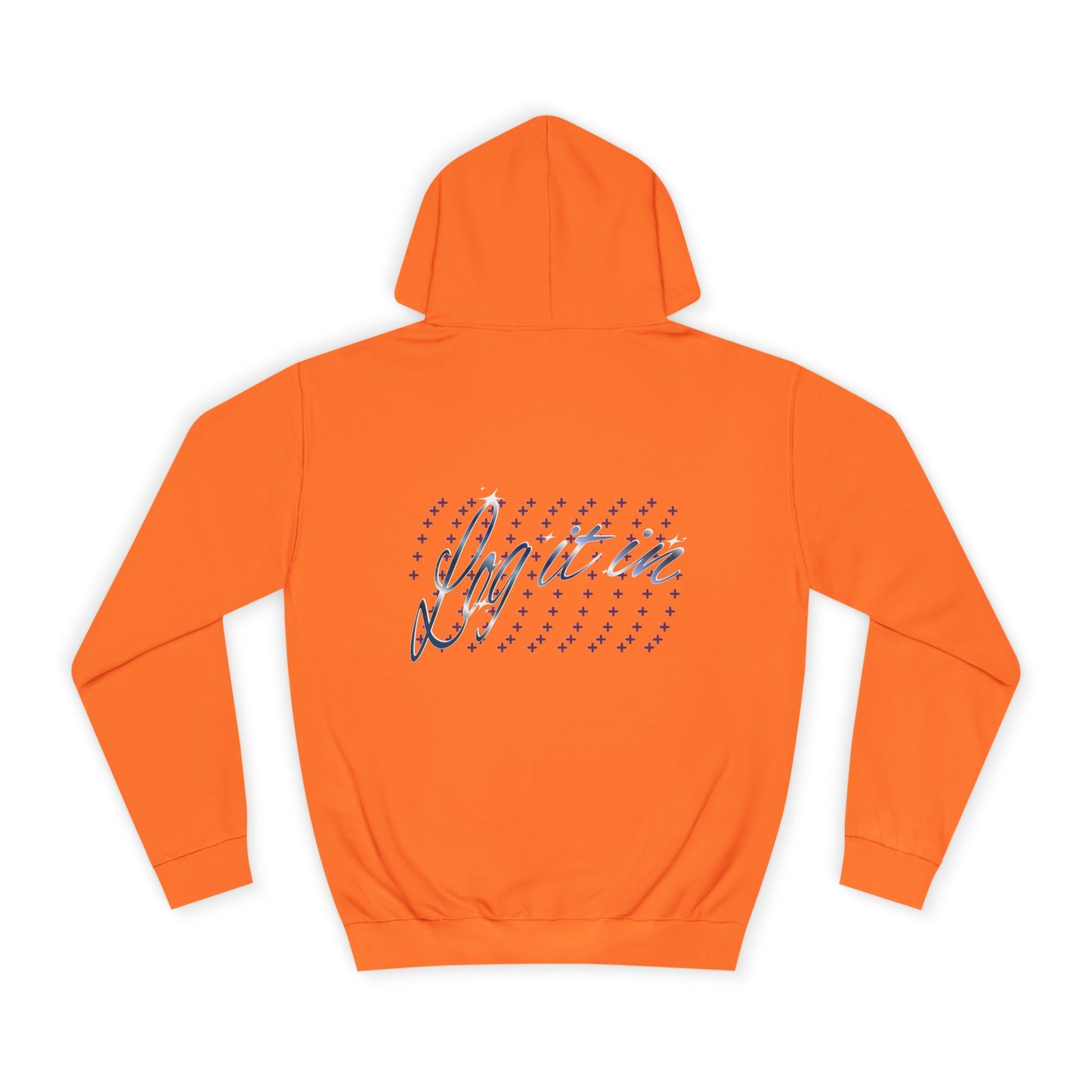 Unisex 'Log it in' Hoodie with Playful Design, Cozy Apparel, Casual Style for Everyone, Great for Gifts and Casual Events