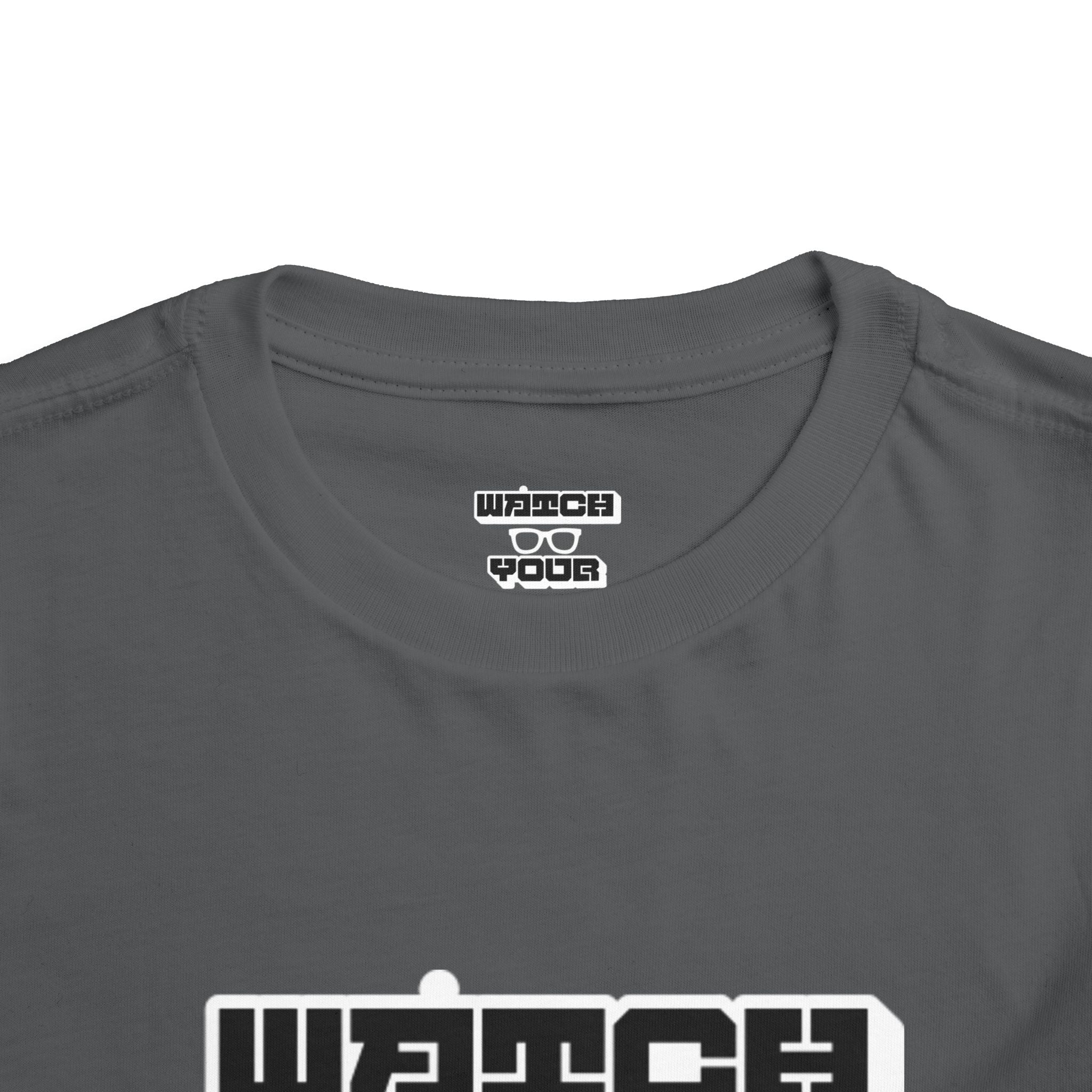 Toddler Tee — "Watch Your Back" Graphic Kids Shirt