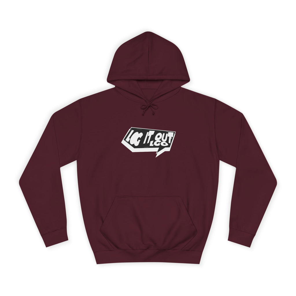 Chill Vibes Unisex Log it out Hoodie - Perfect for Campus Wear, Gifts, Casual Outfits, Fall/Winter Style, Cozy Fashion