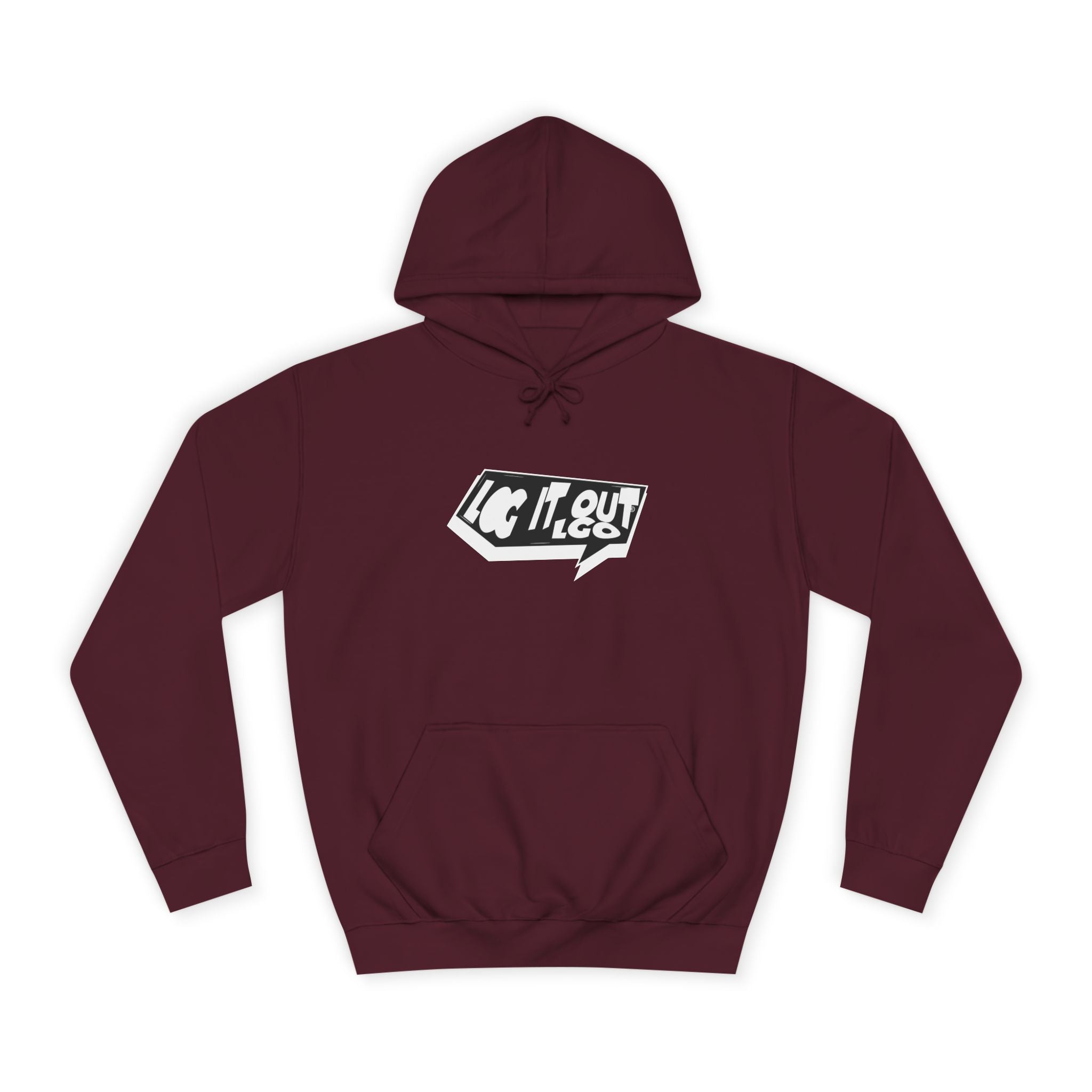 Chill Vibes Unisex Log it out Hoodie - Perfect for Campus Wear, Gifts, Casual Outfits, Fall/Winter Style, Cozy Fashion