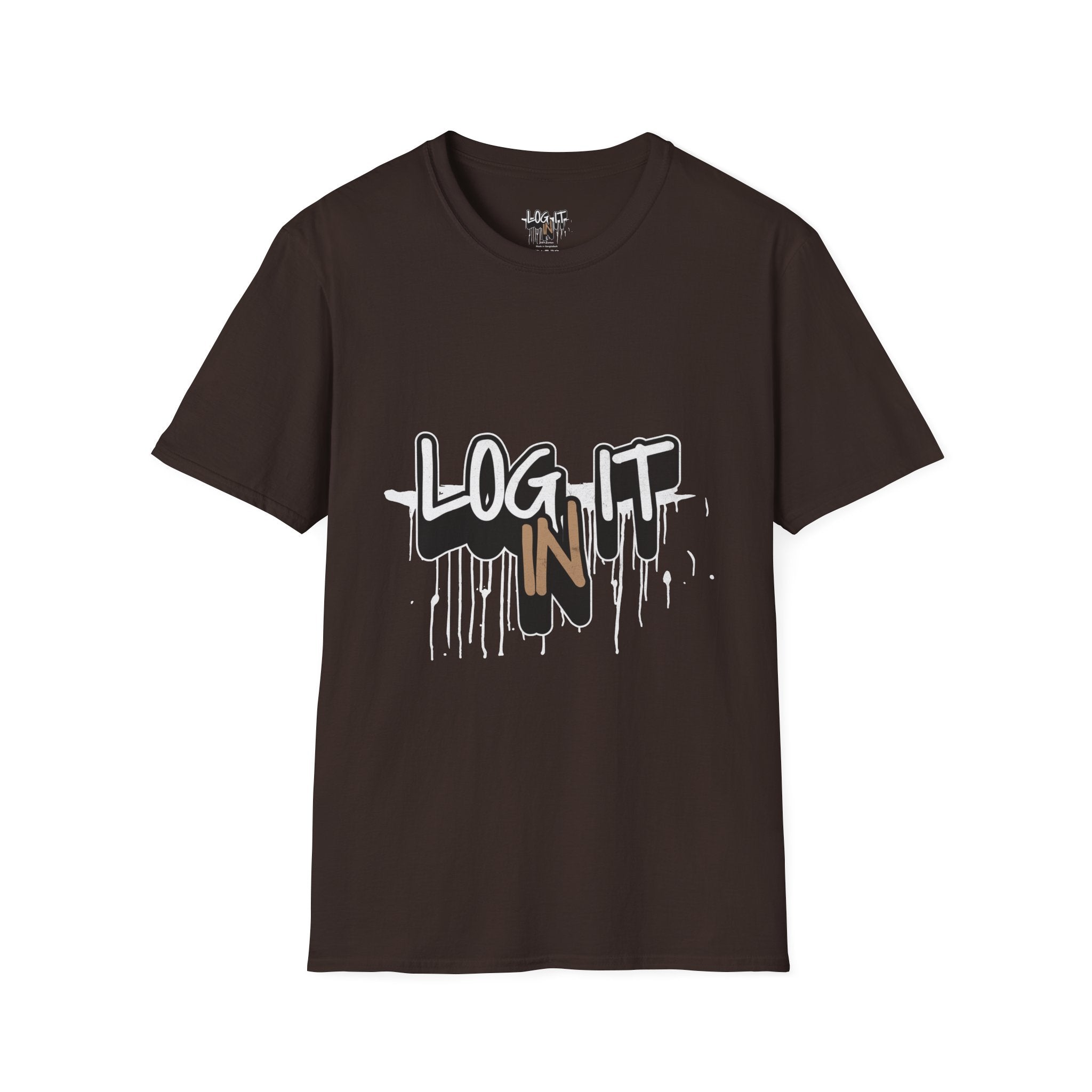 Log It In T-Shirt — Urban Graffiti Drip Tee
