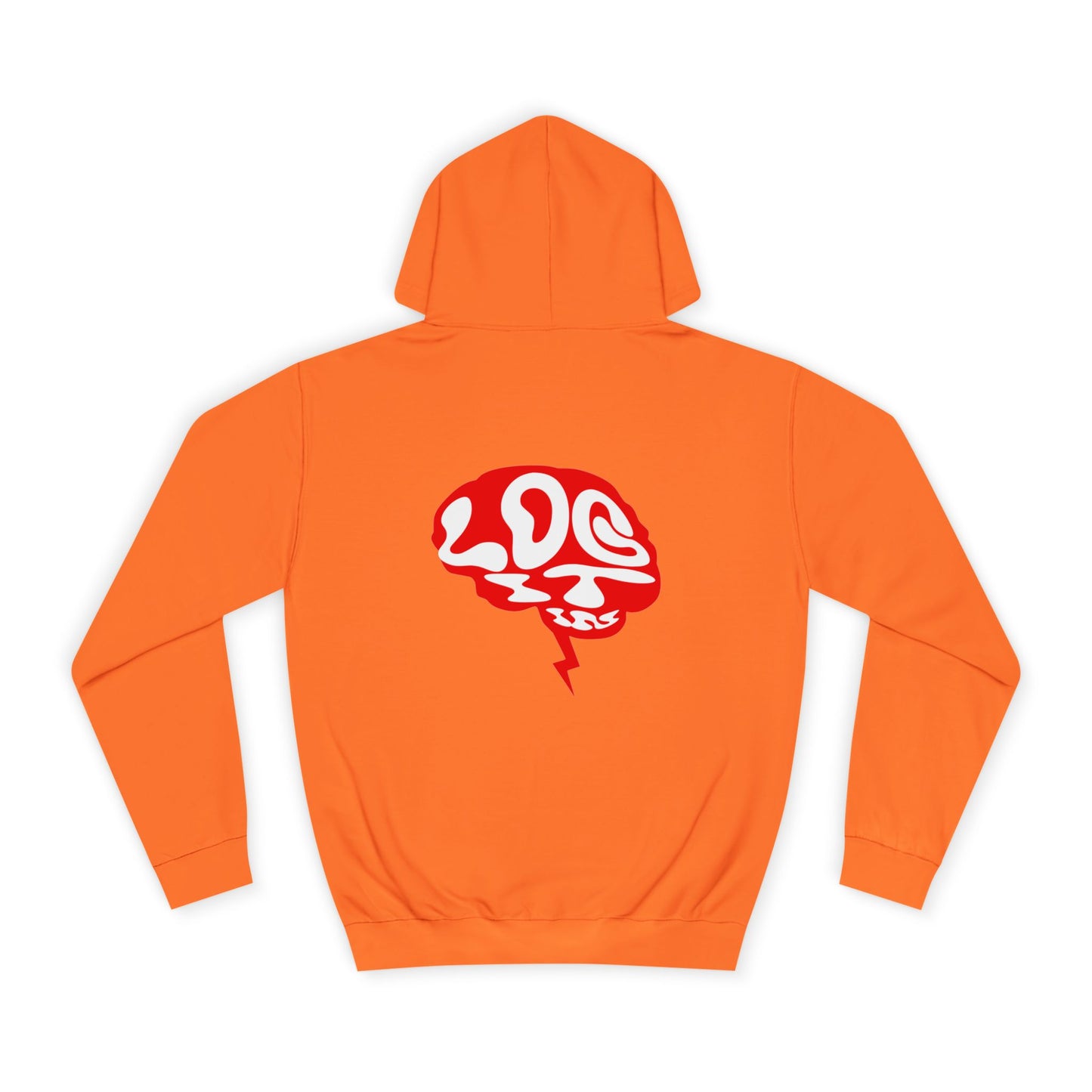 Unisex Log it in Hoodie with Unique Brain Design, Casual Wear, Trendy Apparel, Festive Occasions, Graphic Hoodie
