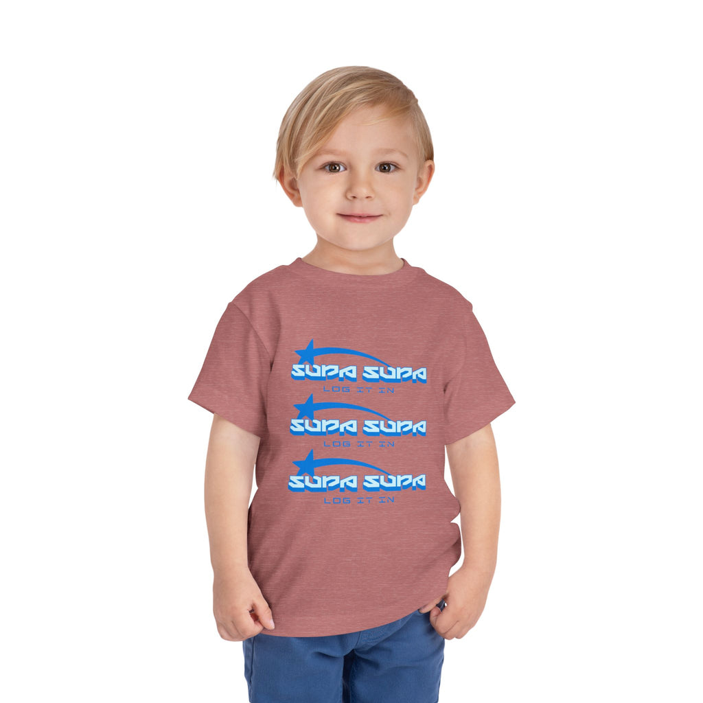 Toddler Tee — Blue Star 'Supa Supa' Graphic Shirt