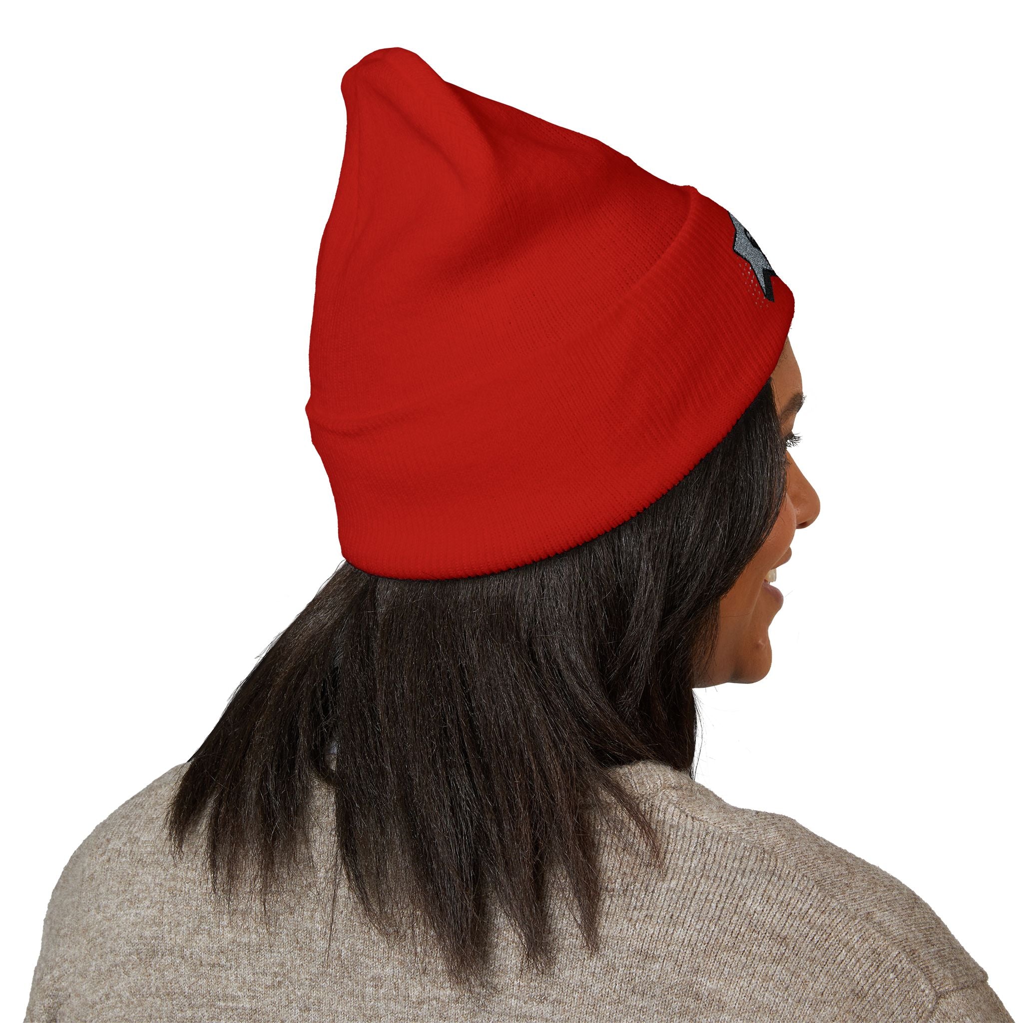 Embroidered "Tell em log it in Cuffed Beanie — Cozy Winter Hat