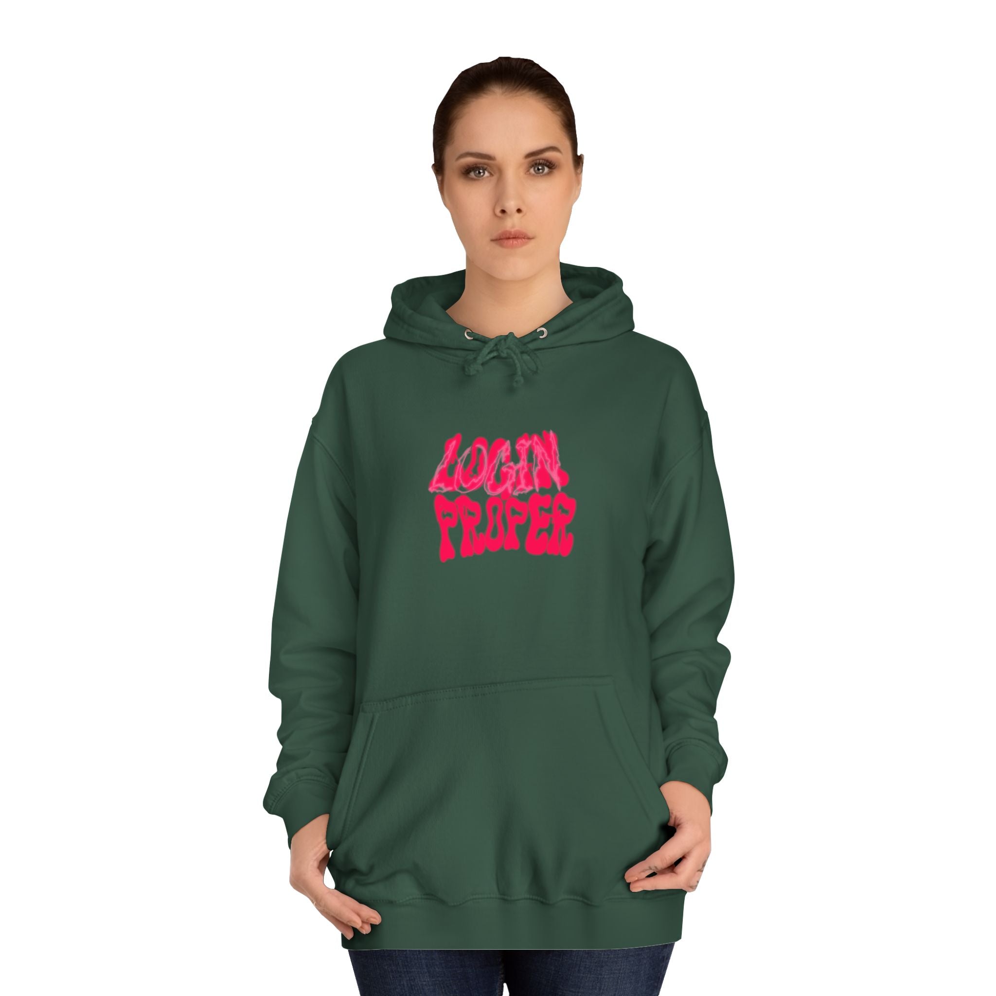Trendy Unisex Hoodie - 'LOGIN PROPER' Graphic Sweatshirt for, Casual Wear, Gifts' Events, Street Style