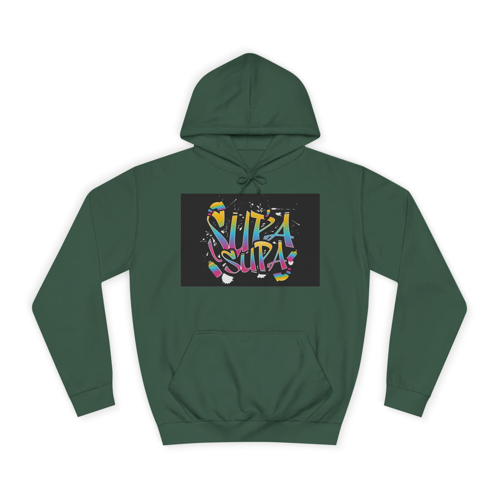 Colorful Unisex Supa Supa Hoodie, Casual Sweatshirt, Vibrant Apparel, Streetwear Hoodie