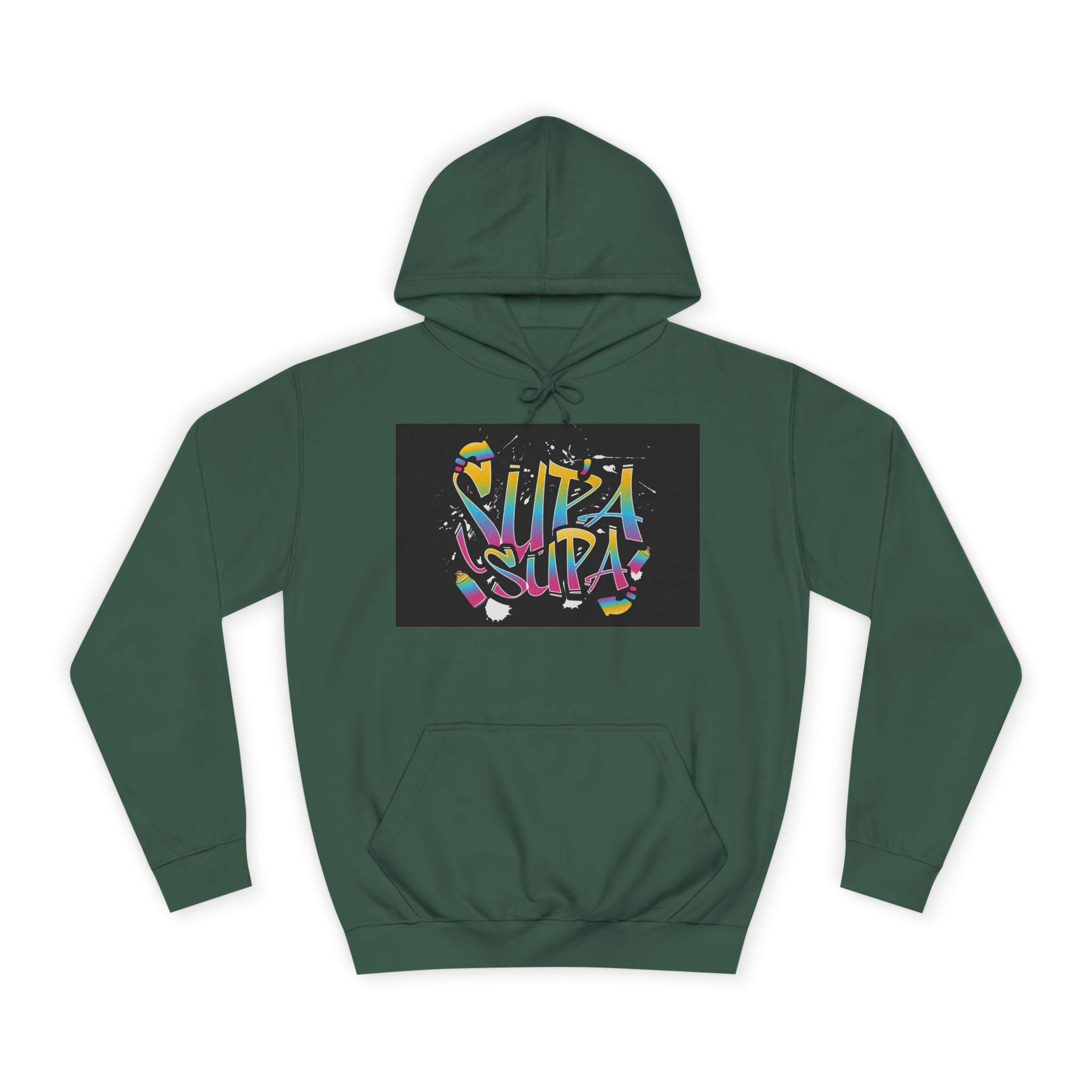 Colorful Unisex Supa Supa Hoodie, Casual Sweatshirt, Vibrant Apparel, Streetwear Hoodie