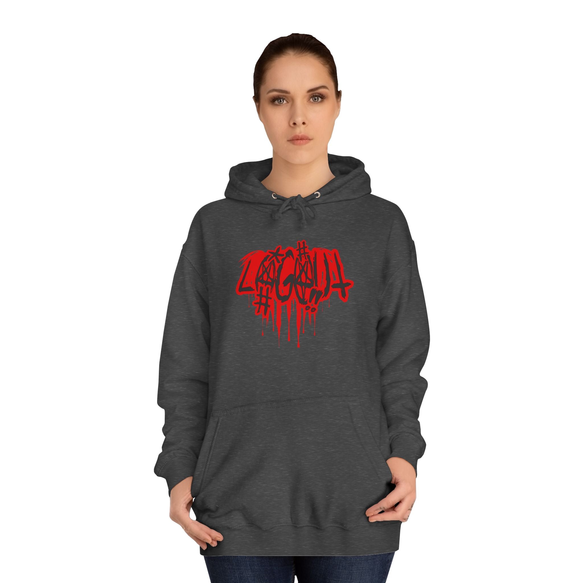 Bold Graffiti log out Hoodie, Unisex Streetwear, Comfortable Casual Wear,
