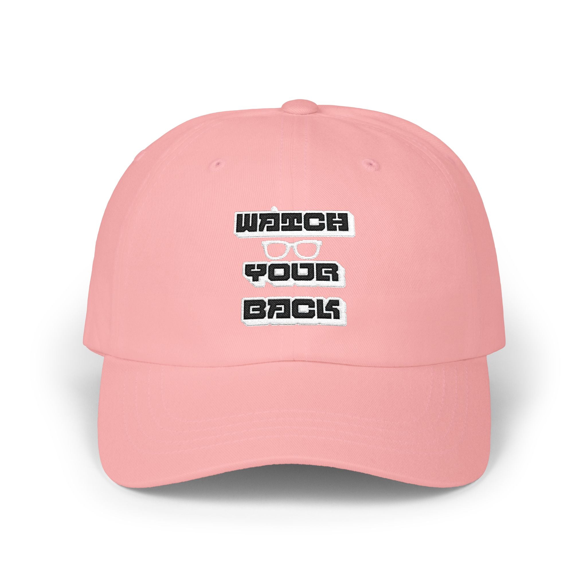 "Watch Your Back" Embroidered Retro Streetwear Hat