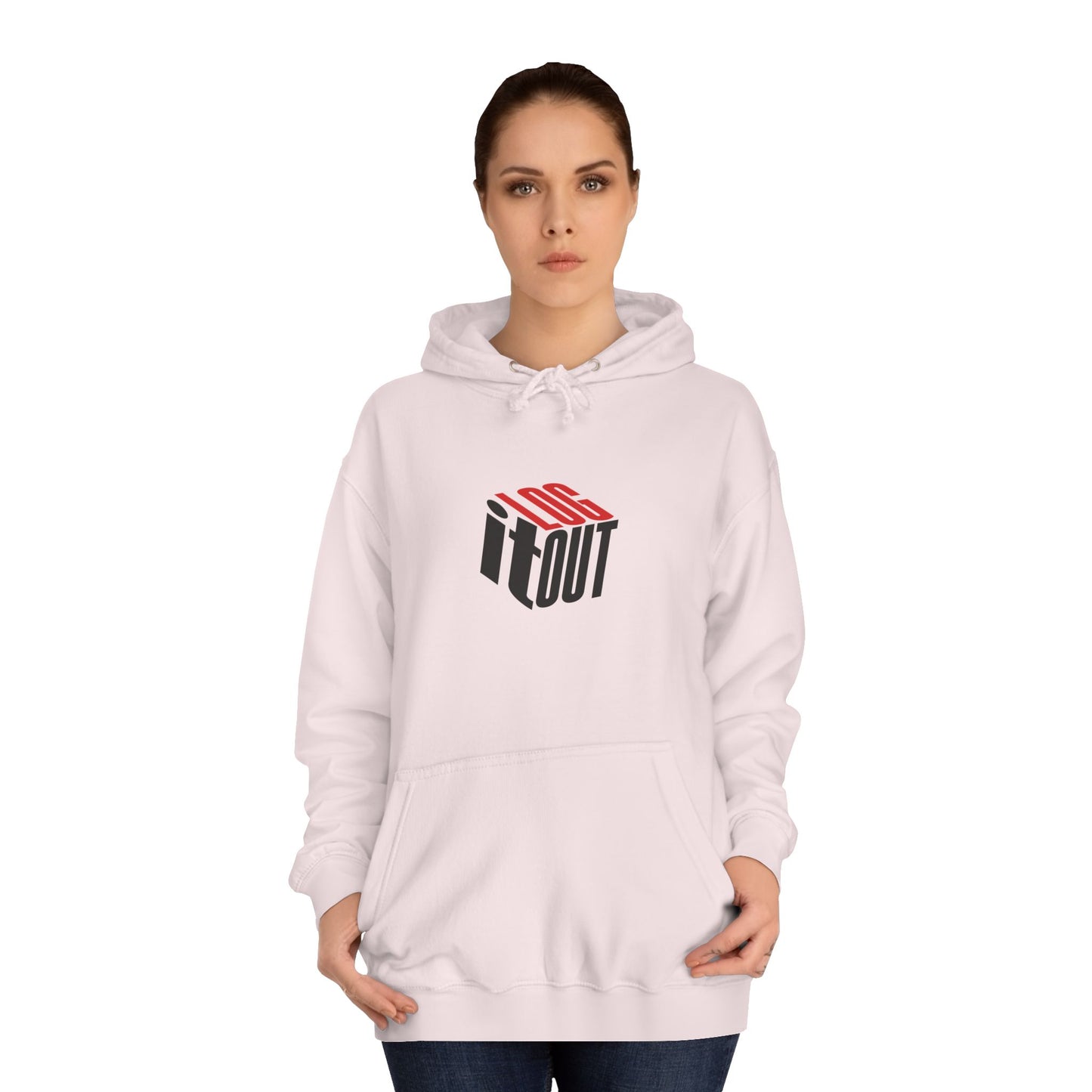 Stylish Unisex Log it out Hoodie with Trendy Graphic, Casual Wear, Cozy Gift, Fun Hoodie for Everyday Use,