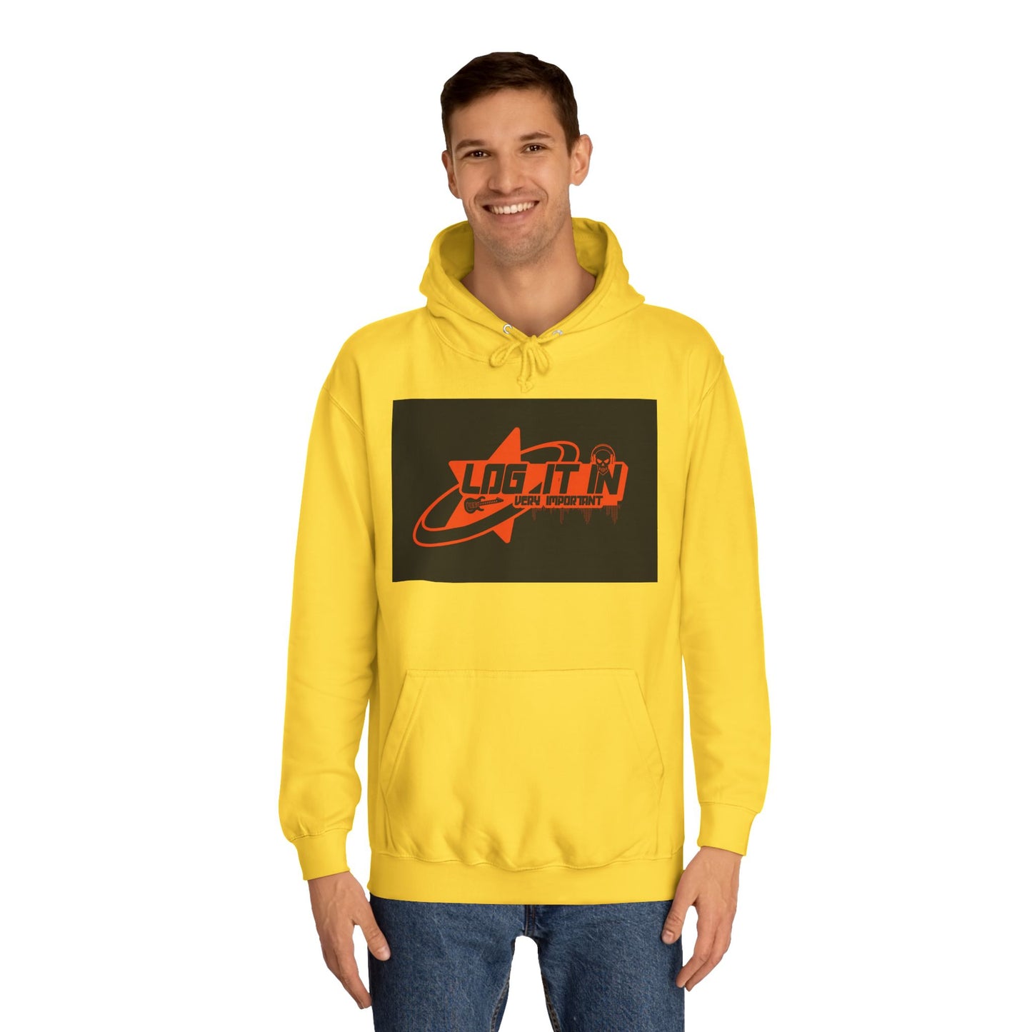 Unisex Log it in Hoodie, Casual trendy Wear, Gift, Graphic Hoodie, perfect fit Hoodie
