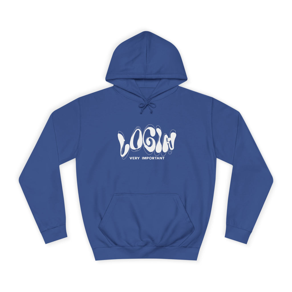 Cool College Unisex Hoodie - LOGIN, Apparel, Funny Hoodie, Gift, Cozy Wear,Trendy Fashion