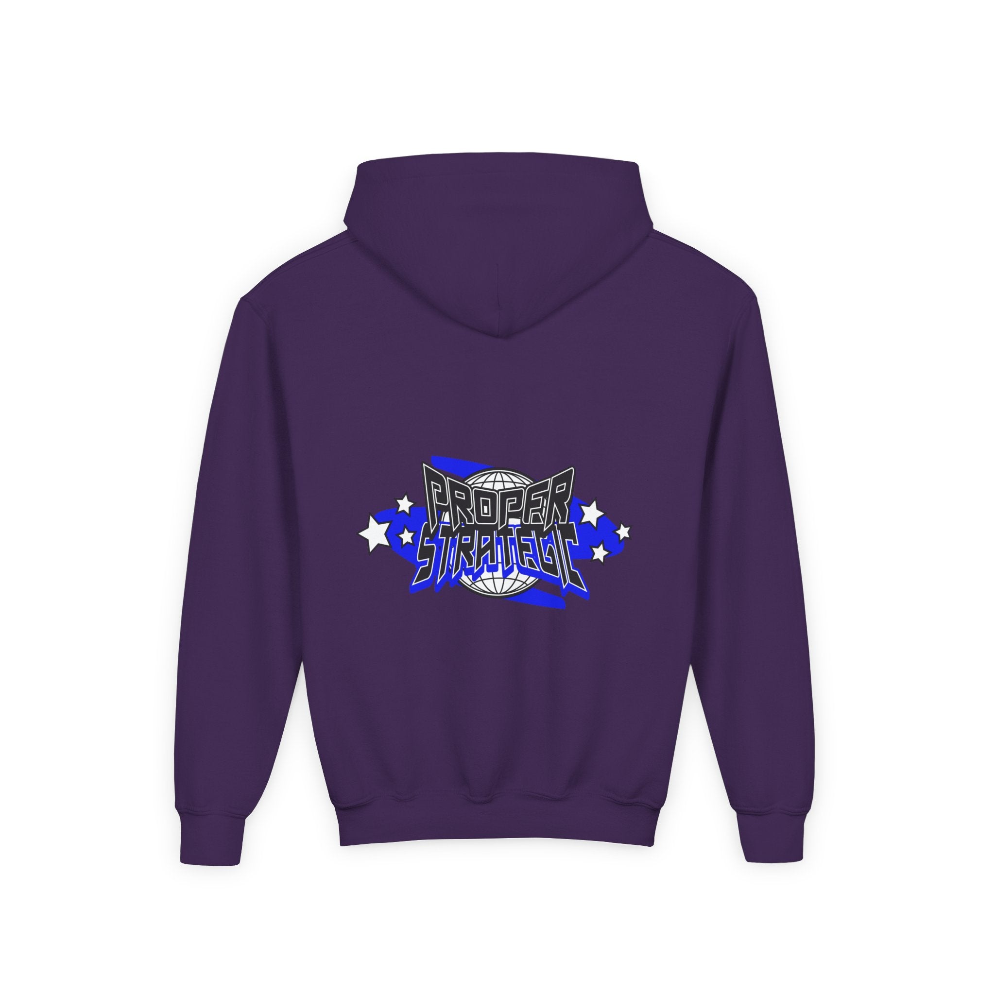 Youth Hoodie — 'Strategic' Graphic Pullover for Kids