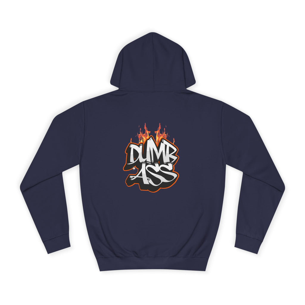 Dumb Ass Graffiti Hoodie – Bold Streetwear Pullover with Flame Lettering